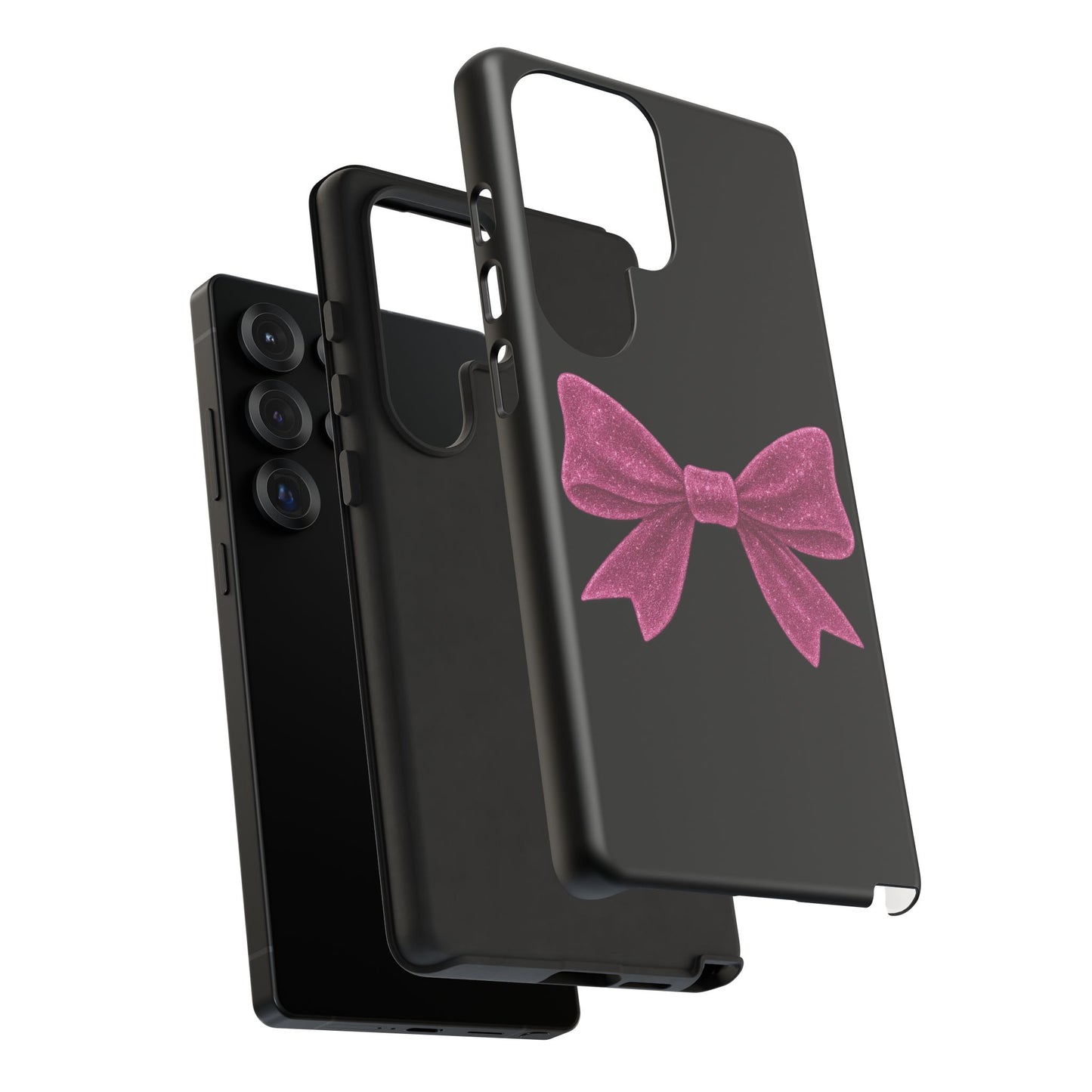 Pink Glitter Bow Samsung Case ā Coquette Aesthetic Phone Cover ā Girly Glossy Galaxy Case ā Cute Soft Girl Tech Accessory ā Kawaii Gift Idea
