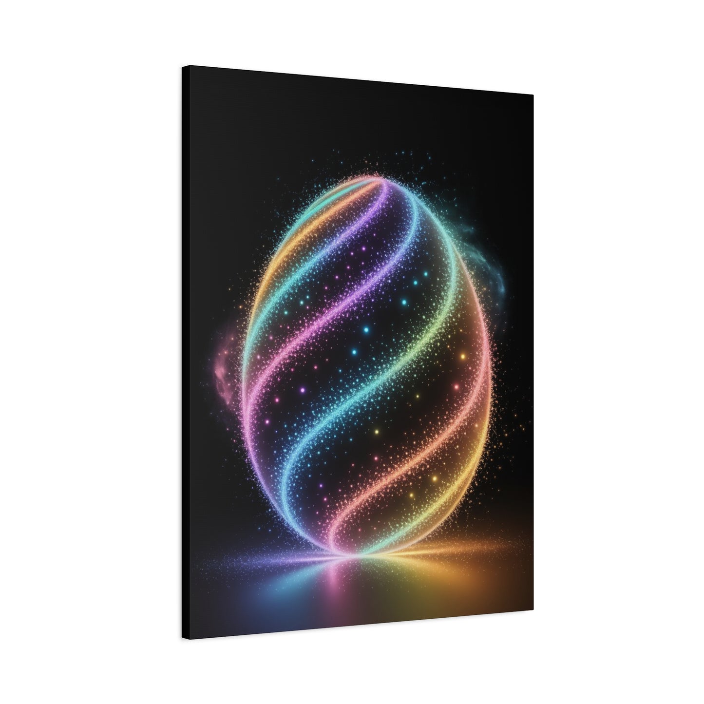 Colorful Swirl Canvas Art Easter Egg Art Easter Canvas Easter Decor