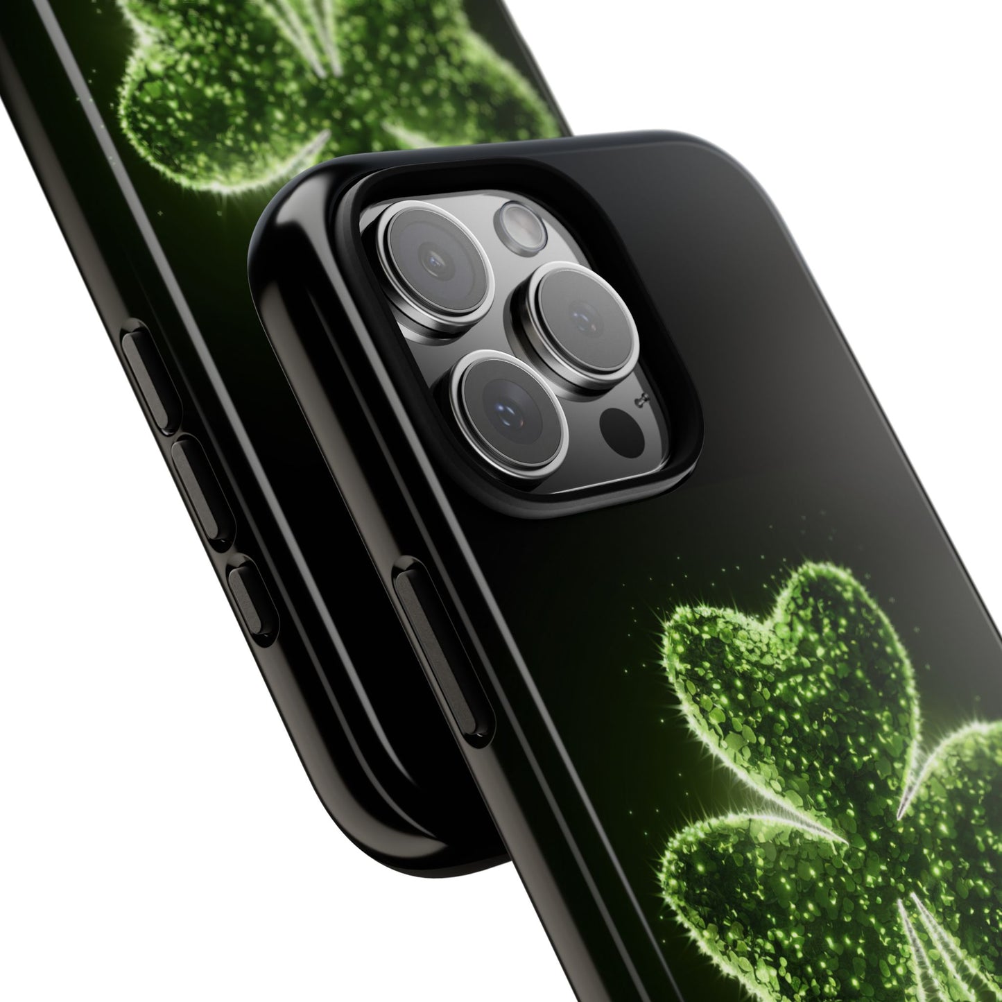 iPhone Tough Case - Shiny Shamrock Design