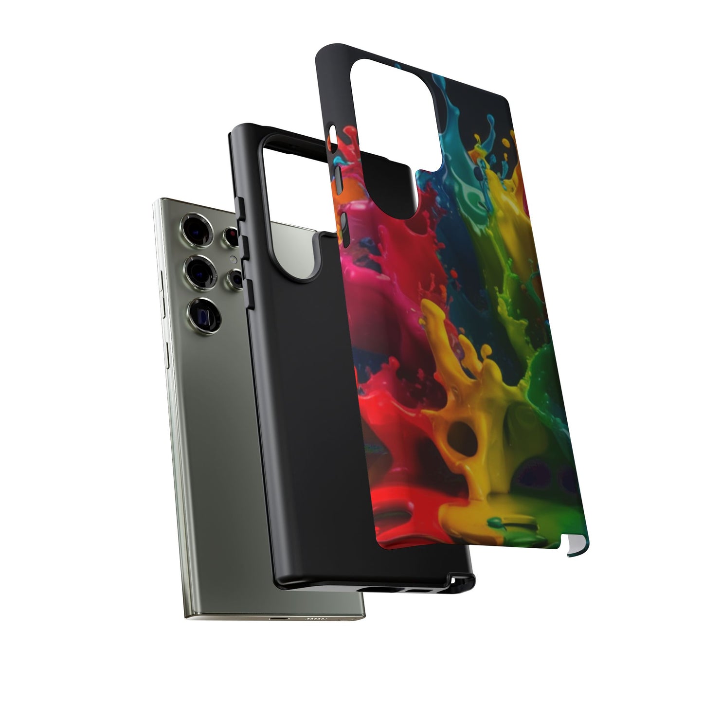 Vibrant Splash Samsung Phone Case - Tough Spectrum Splash Samsung Case