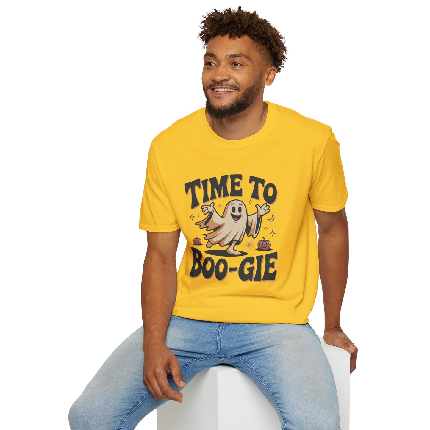 Time To Boo-gie Ghost Dance Halloween T-Shirt • Retro Spooky Ghost Tee • Funny Boo-gie Costume Tee • Spooky Season Graphic Shirt