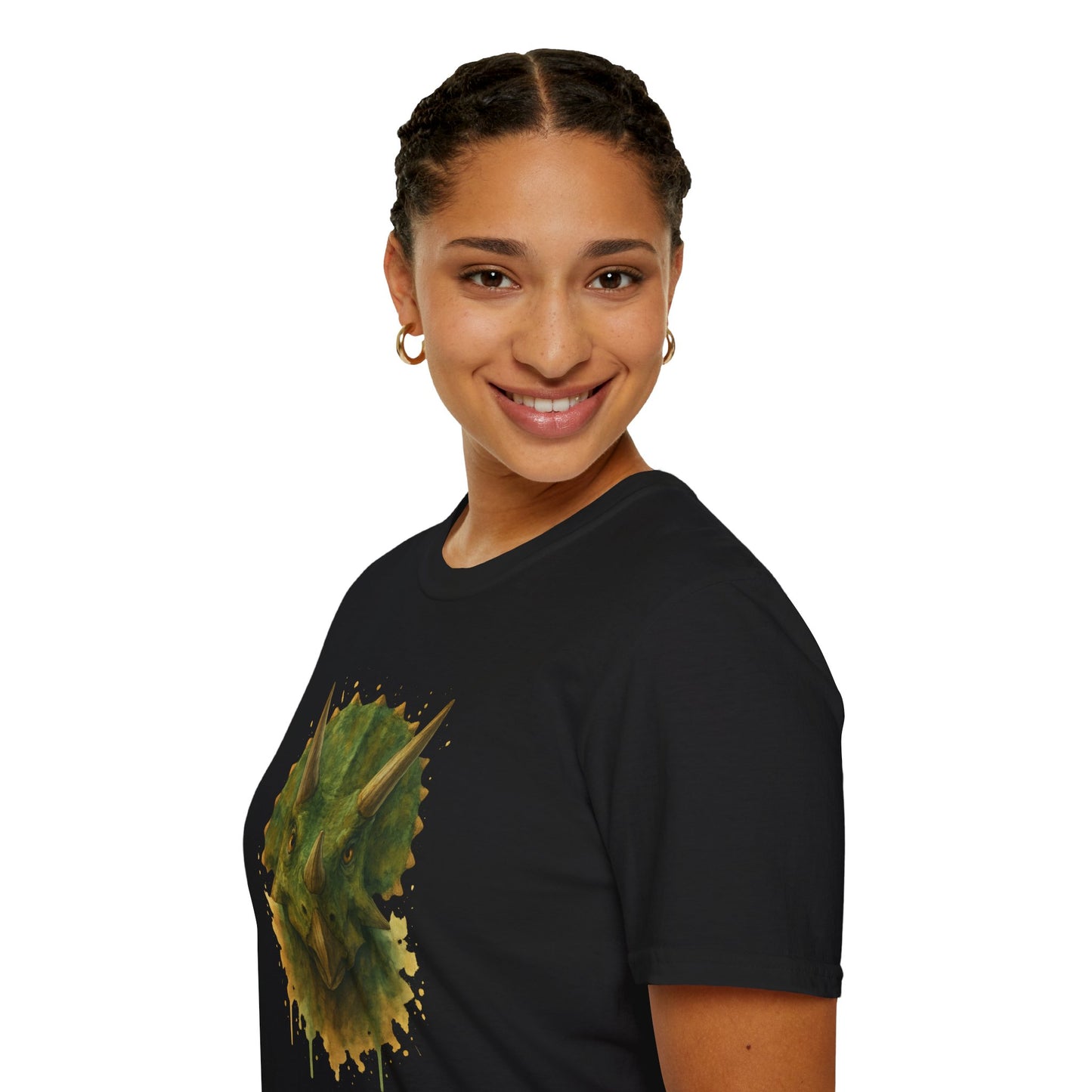 Watercolor Triceratops Dinosaur Shirt | Prehistoric Dino Tee for Women Men and Kids | Unique Gift, Nature Lover T-Shirt