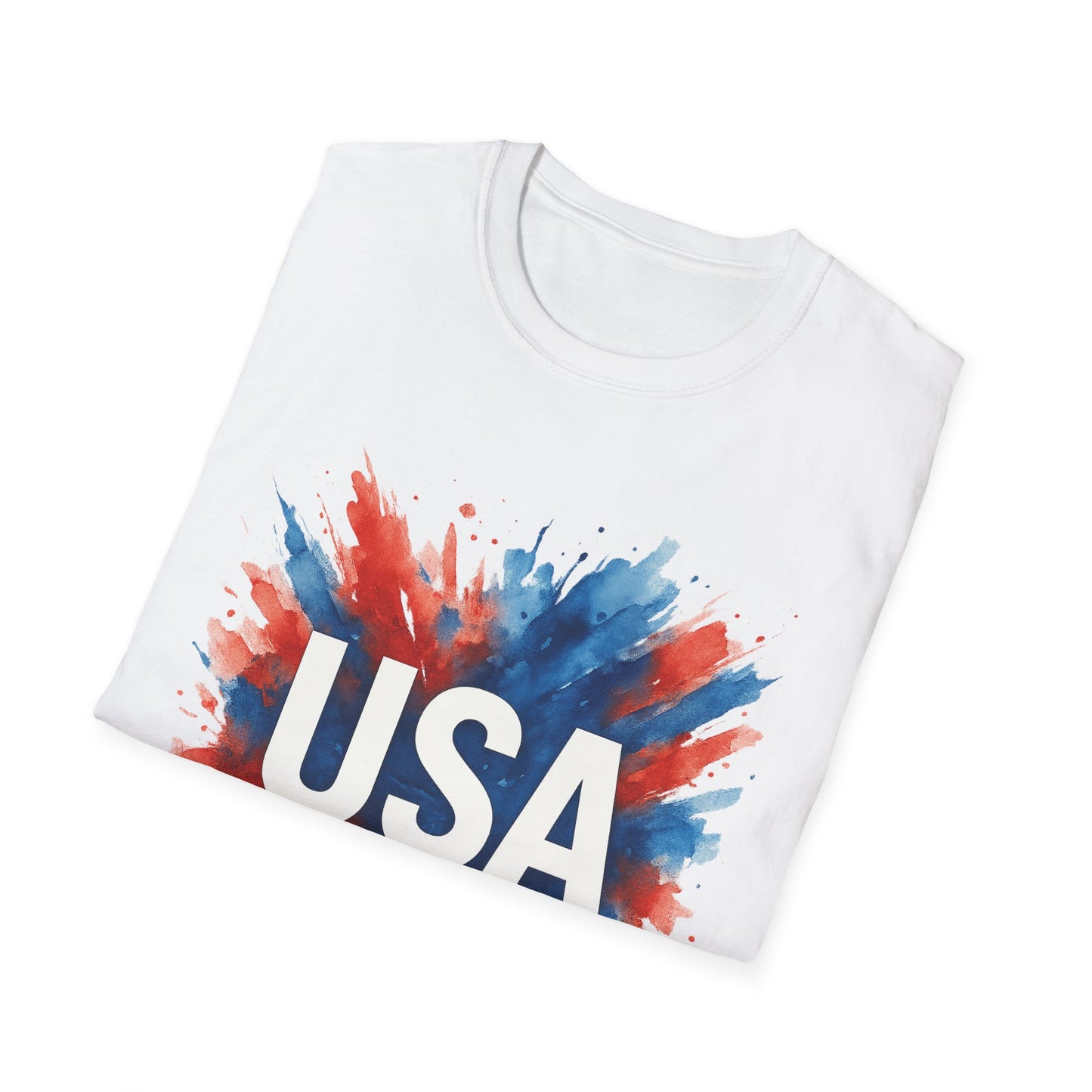Watercolor USA T-Shirt Unisex | Red White Blue Shirt | Patriotic Graphic Tee | July 4th Shirt | Independence Day Tee | American Flag Shirt
