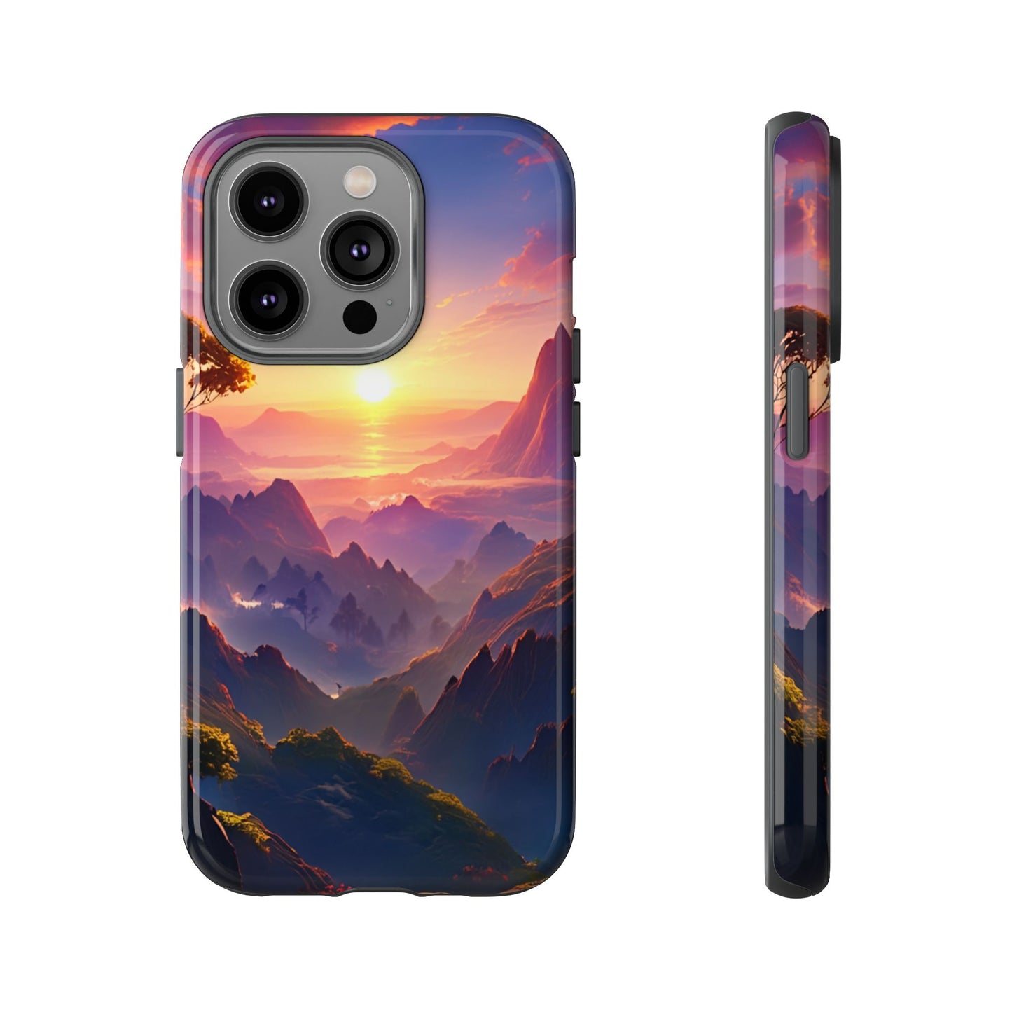 iPhone Tough Case - Artistic Sunset Landscape