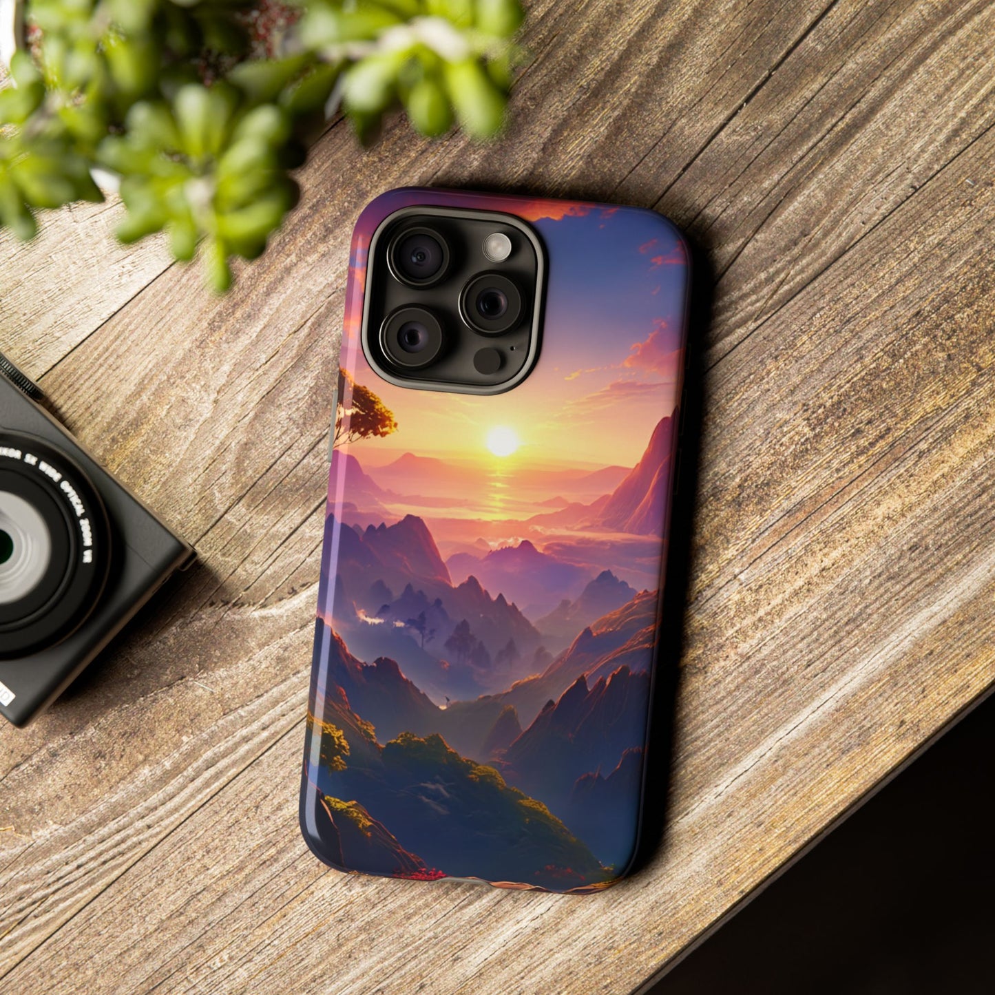 iPhone Tough Case - Artistic Sunset Landscape