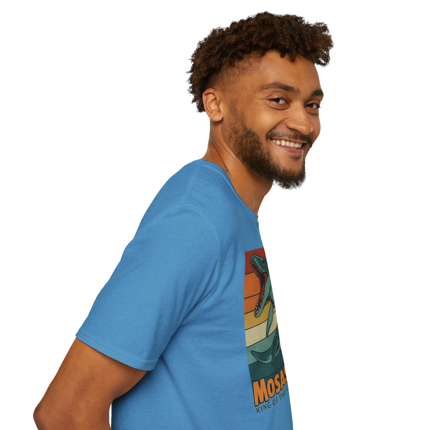 Retro Mosasaurus T-Shirt - Cretaceous Sea Monster Graphic Tee, Dinosaur Lover Gift, Paleontology Birthday, Soft Unisex Jurassic Cotton