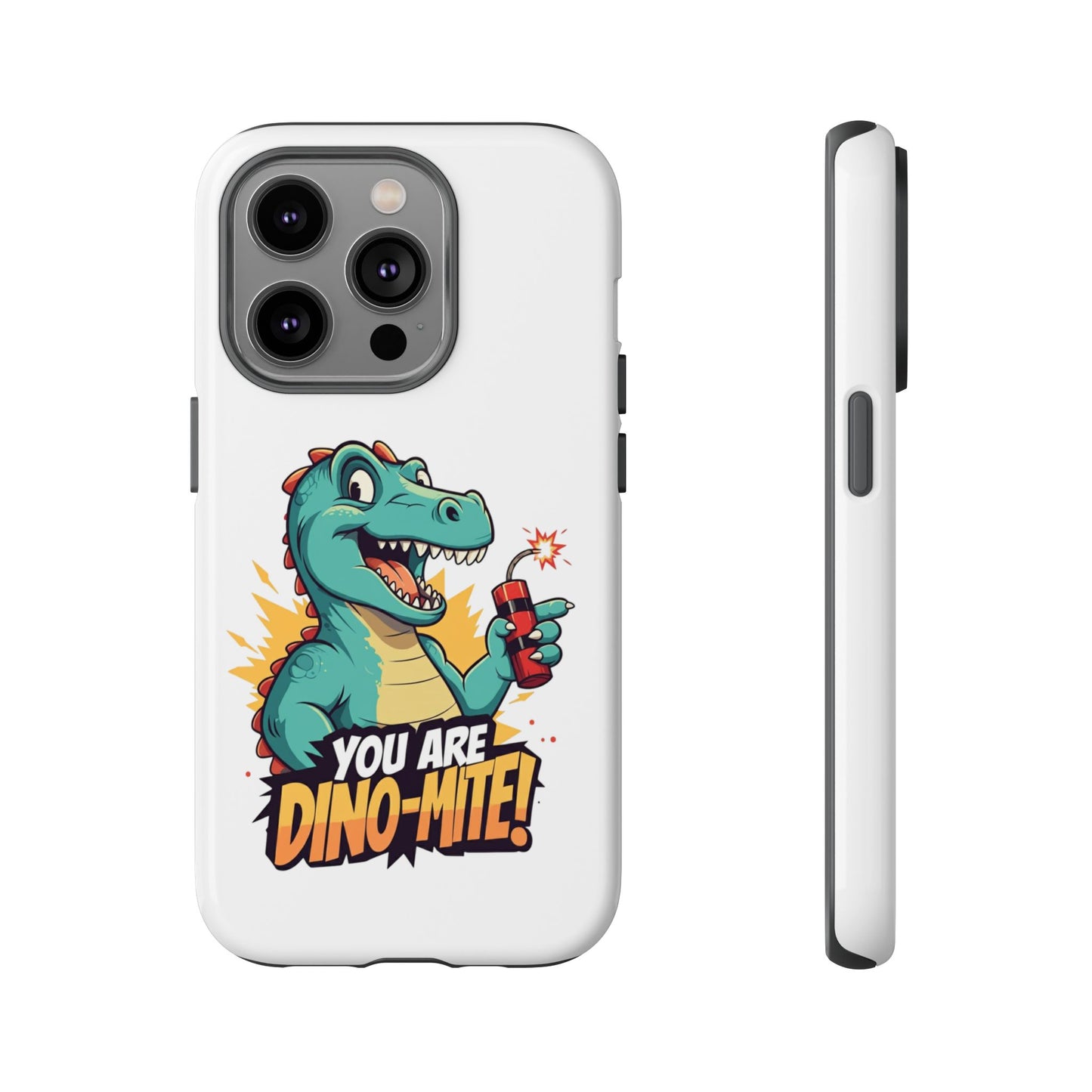 iPhone Case - Dino-Mite Pun Design