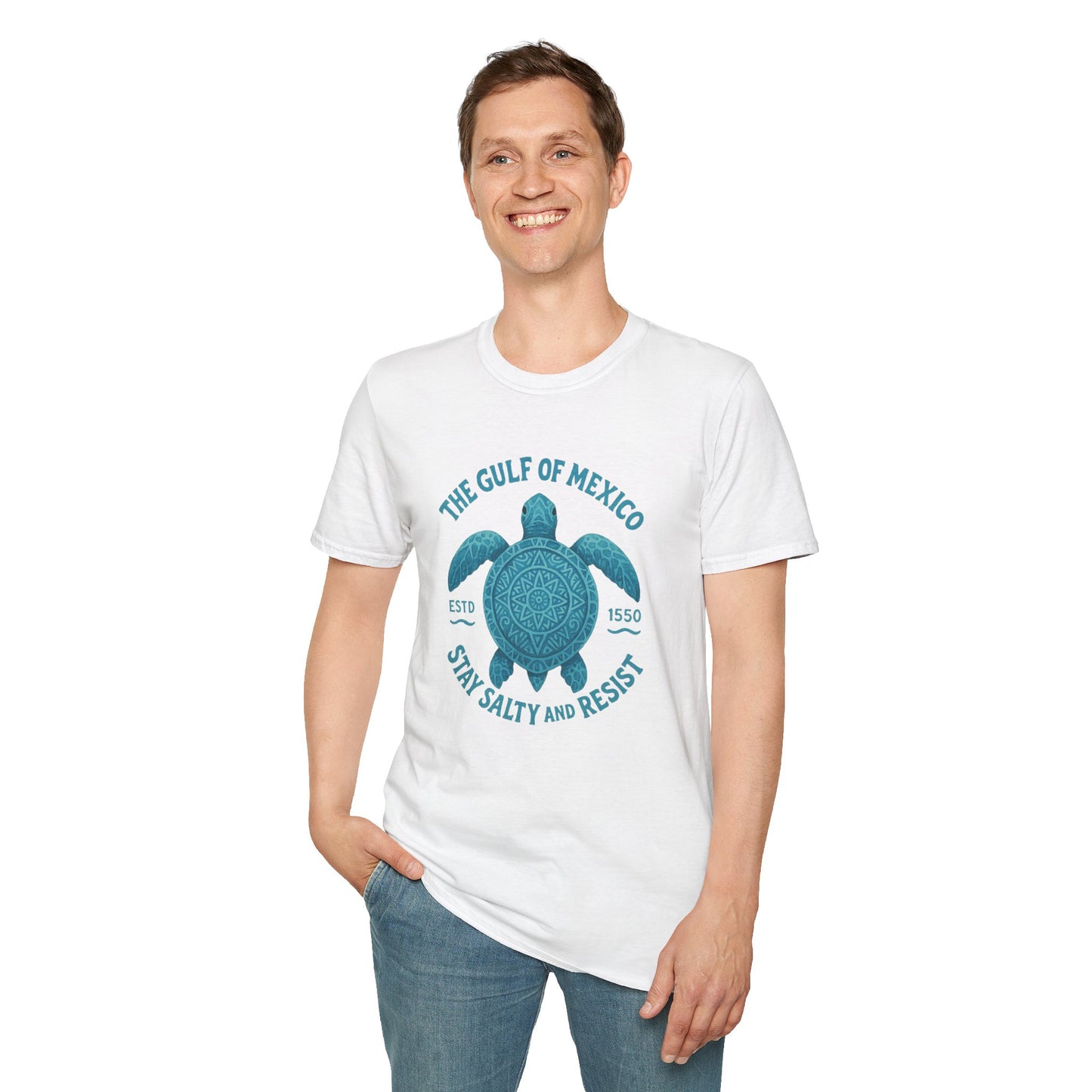 Gulf of Mexico Watercolor Sea Turtle T-Shirt - Ocean Wildlife Tee - Nature Lover Gift - Summer Beach Top - Coastal Art Graphic Tee
