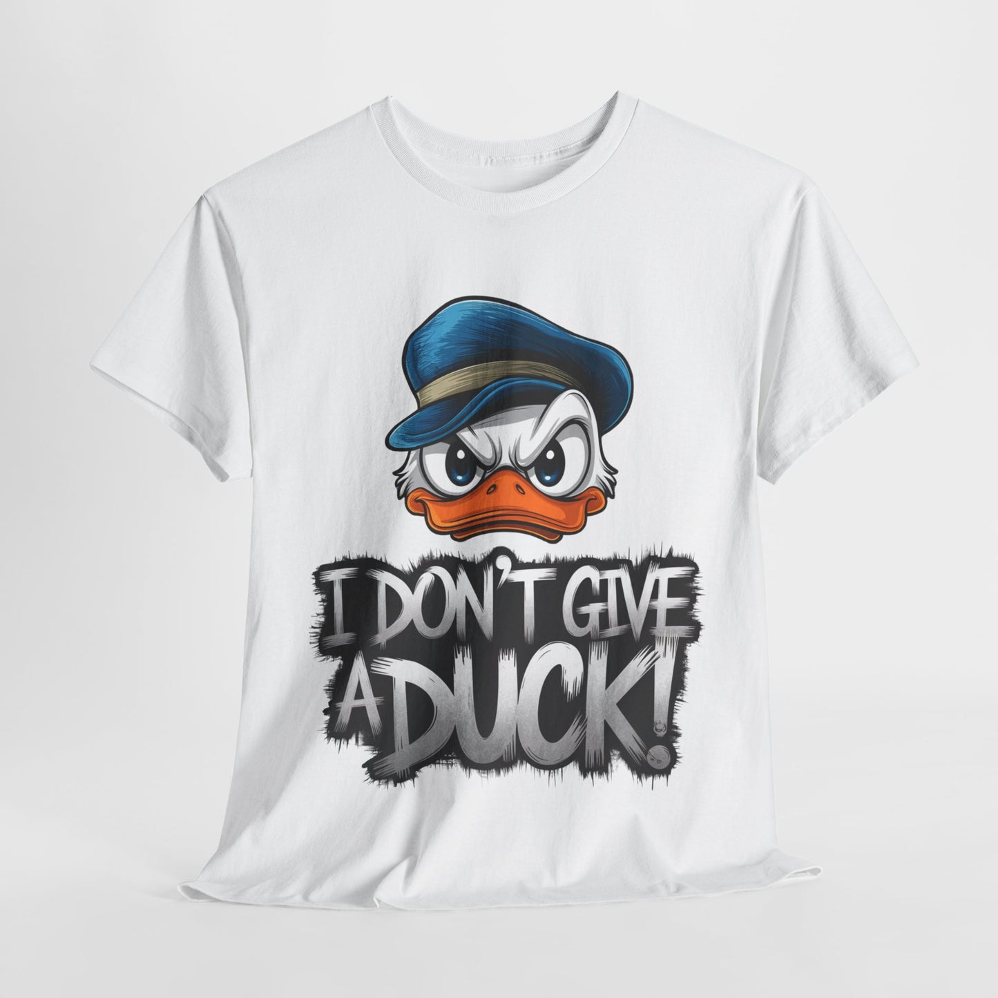 I Don’t Give a Duck Shirt – Funny Grumpy Duck Tee – Sarcastic Animal Graphic Shirt – Unisex Gift for Duck Lovers & Meme Fans