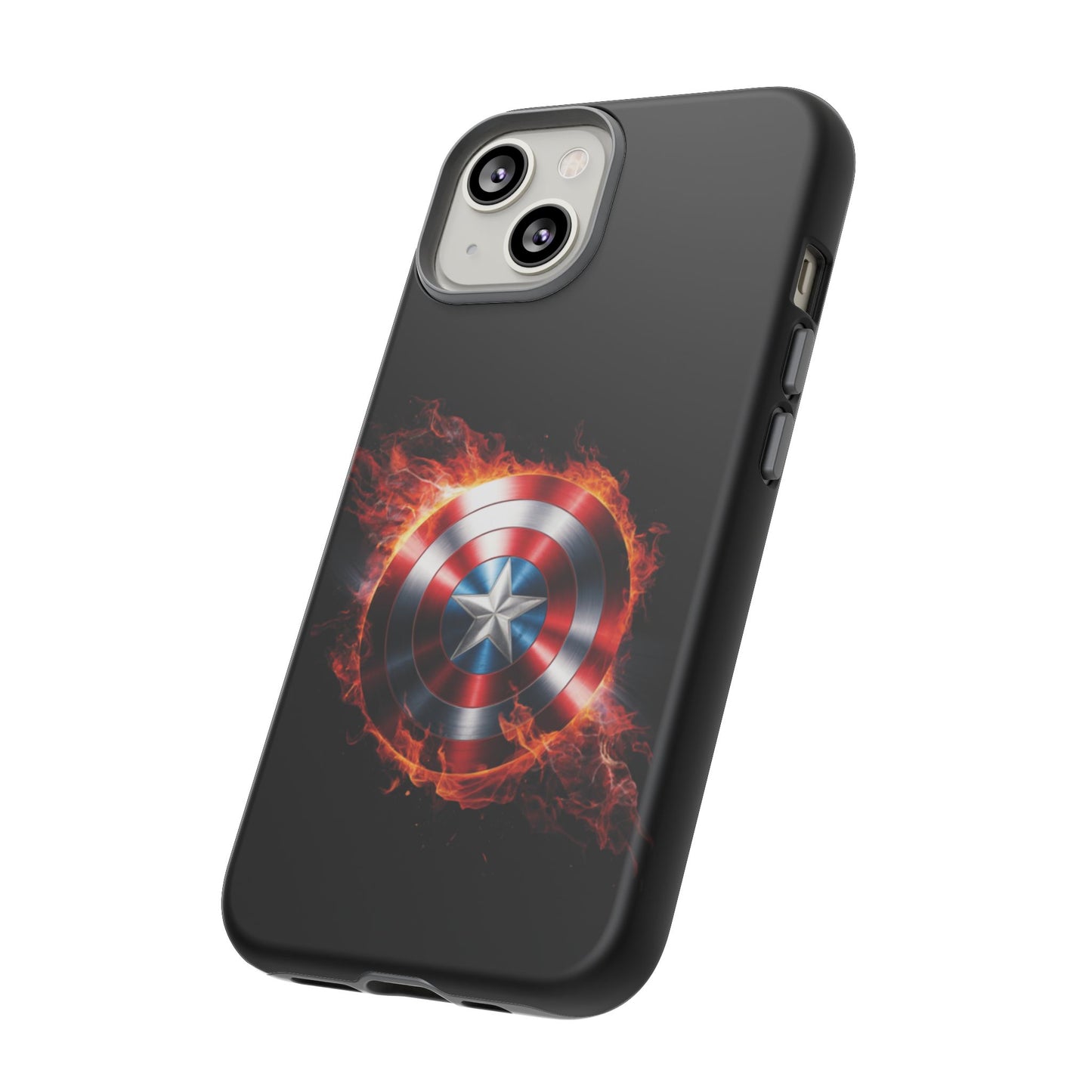 iPhone Case - Captain America Shield in Flames