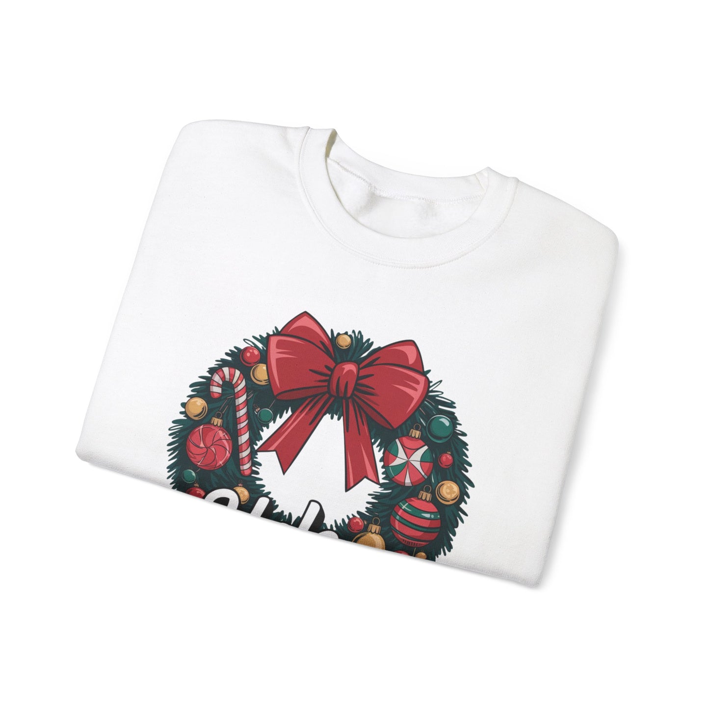 Christmas Wreath Unisex Sweatshirt, Yule Love This Holiday Jumper, Fun Crewneck Pullover, Festive Winter Apparel, Xmas Gift for Him and Her