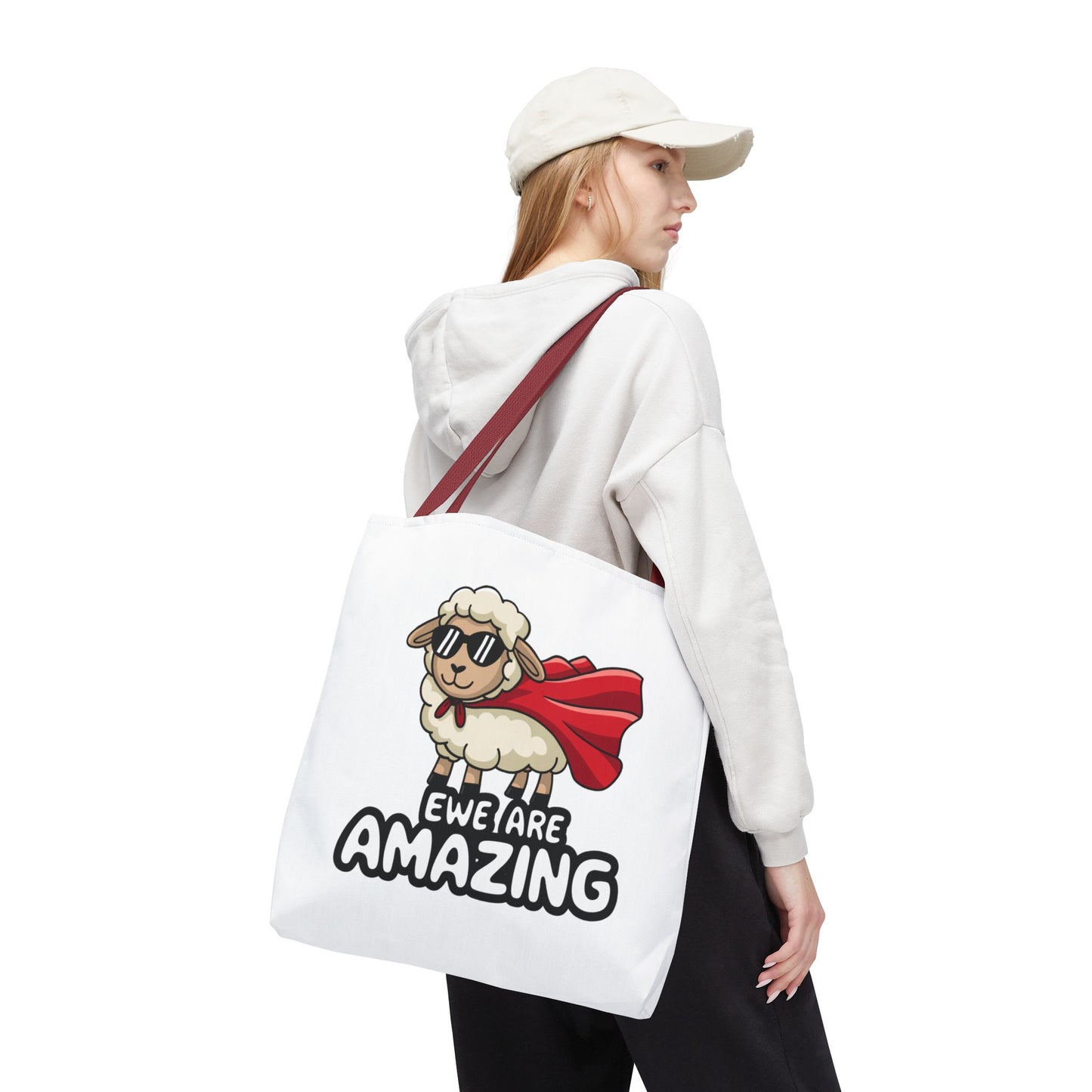 Sheep Tote Bag - Ewe Are Amazing Inspirational Bag Everyday Tote Funny Bag