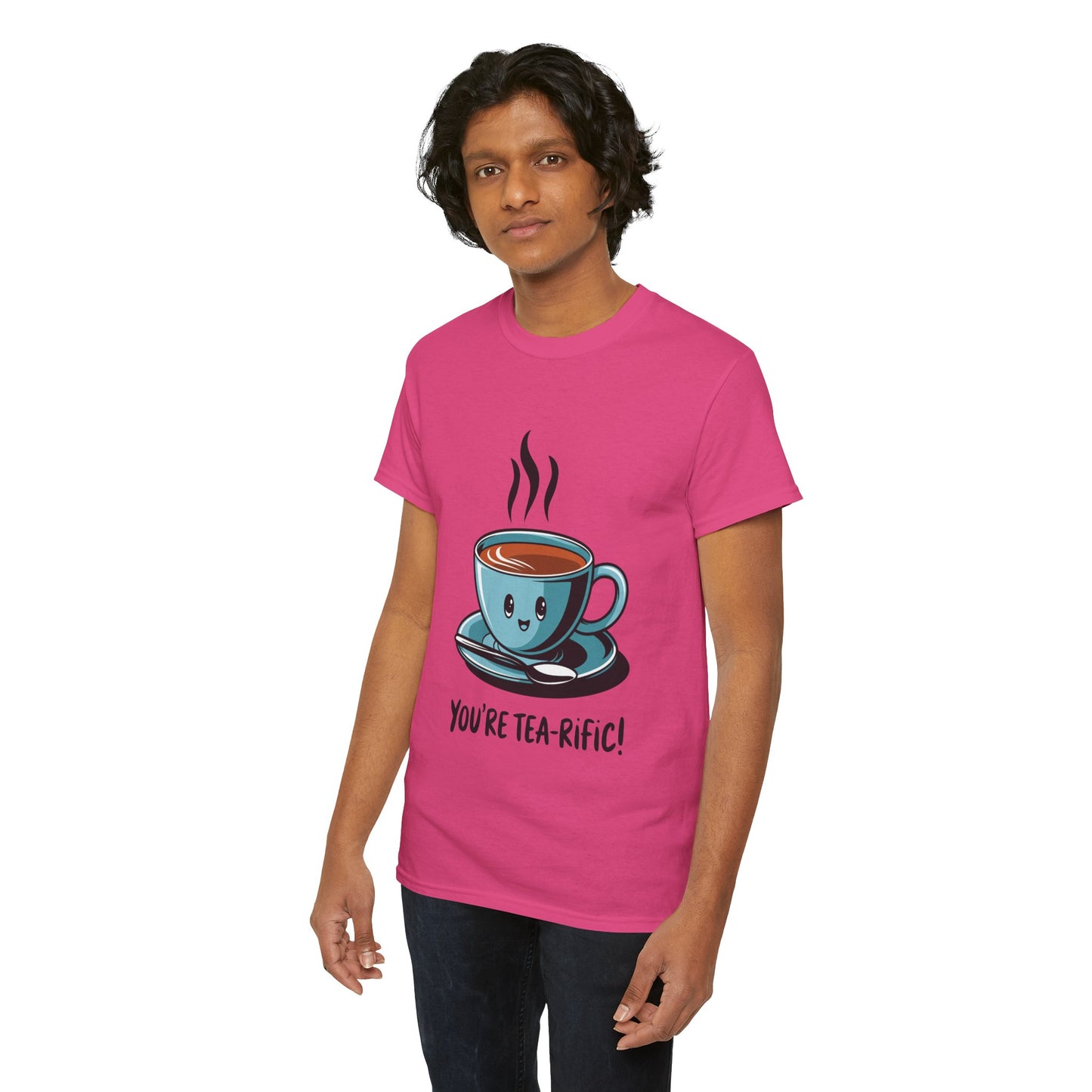 You’re Tea-Rific! Cute Tea Pun T-Shirt for Tea Lovers - Funny Gift, Kawaii Cup Graphic Tee - Unisex Soft Cotton Shirt