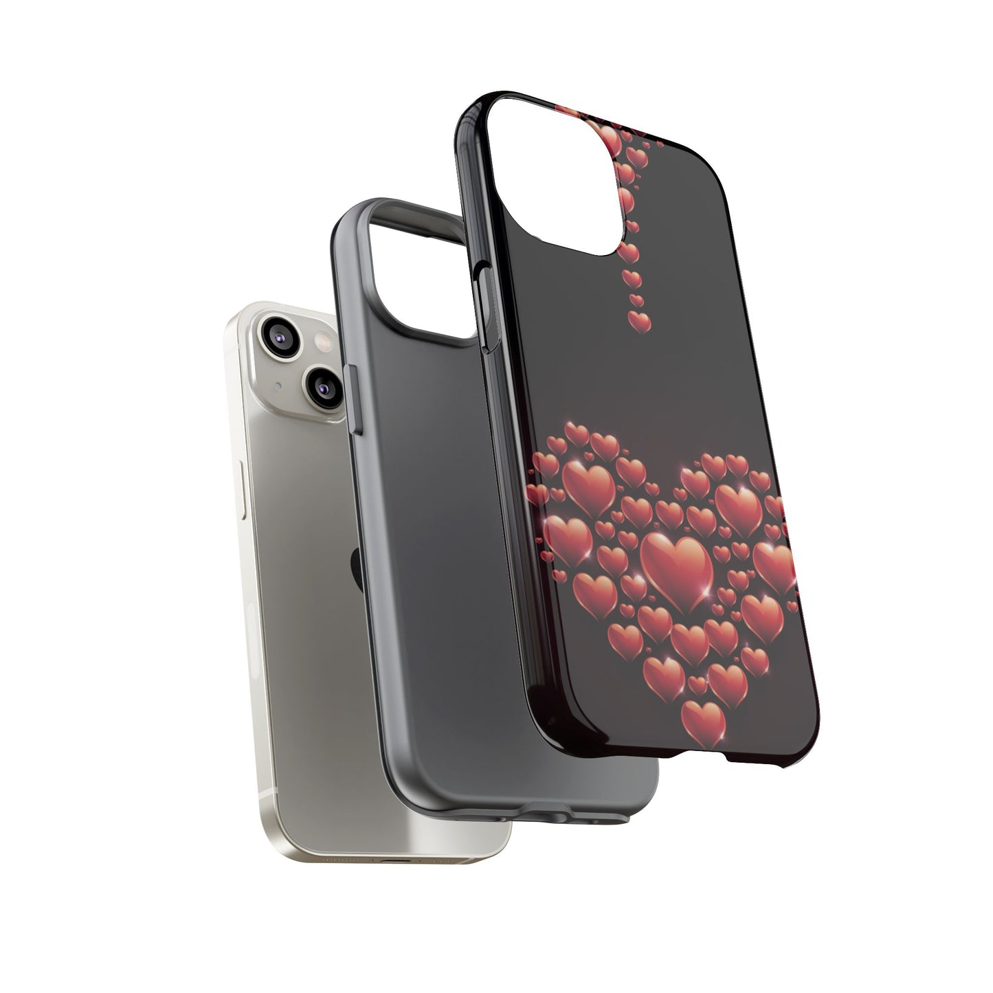 iPhone Case - Heart Made Out of Hearts Design