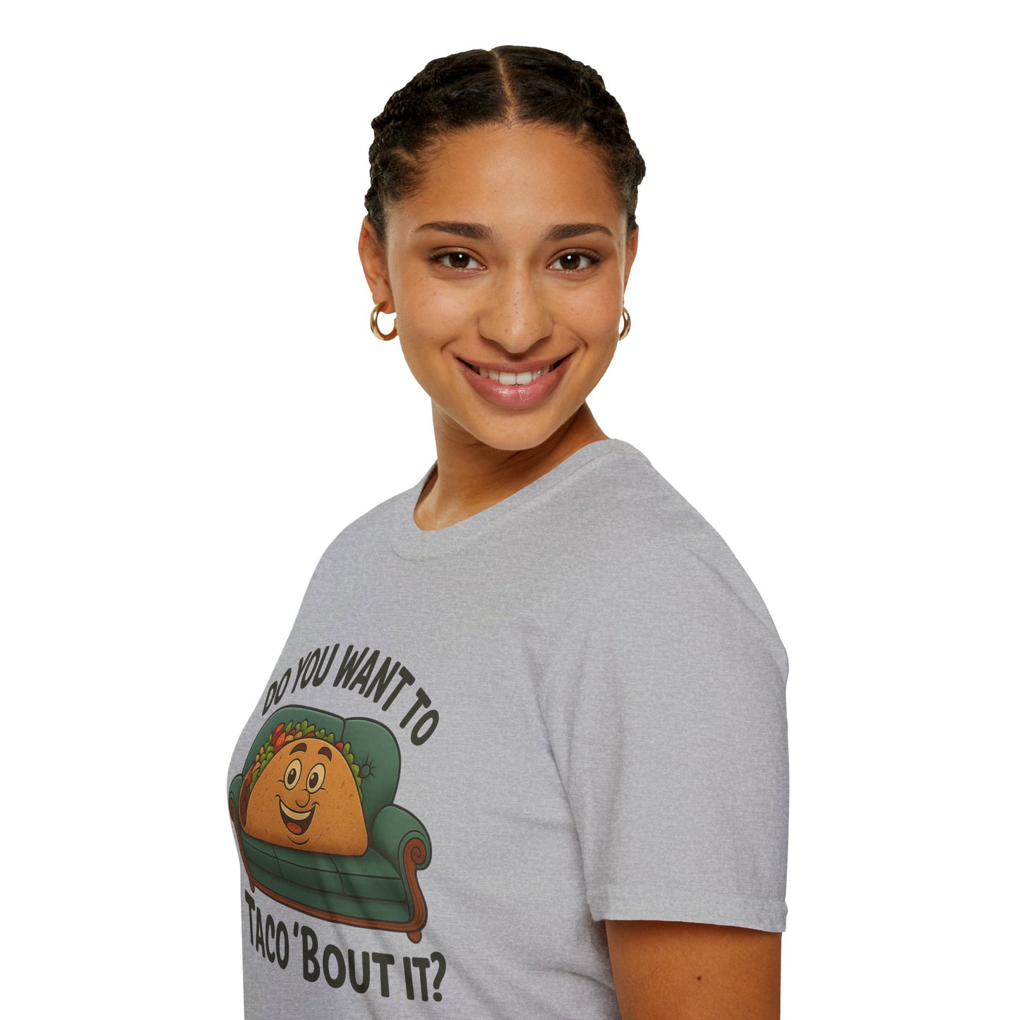 Do You Want to Taco ‘Bout It? Funny Taco Shirt - Cute Foodie Tee - Pun Humor Gift - Food Lover T-Shirt - Cinco de Mayo Outfit