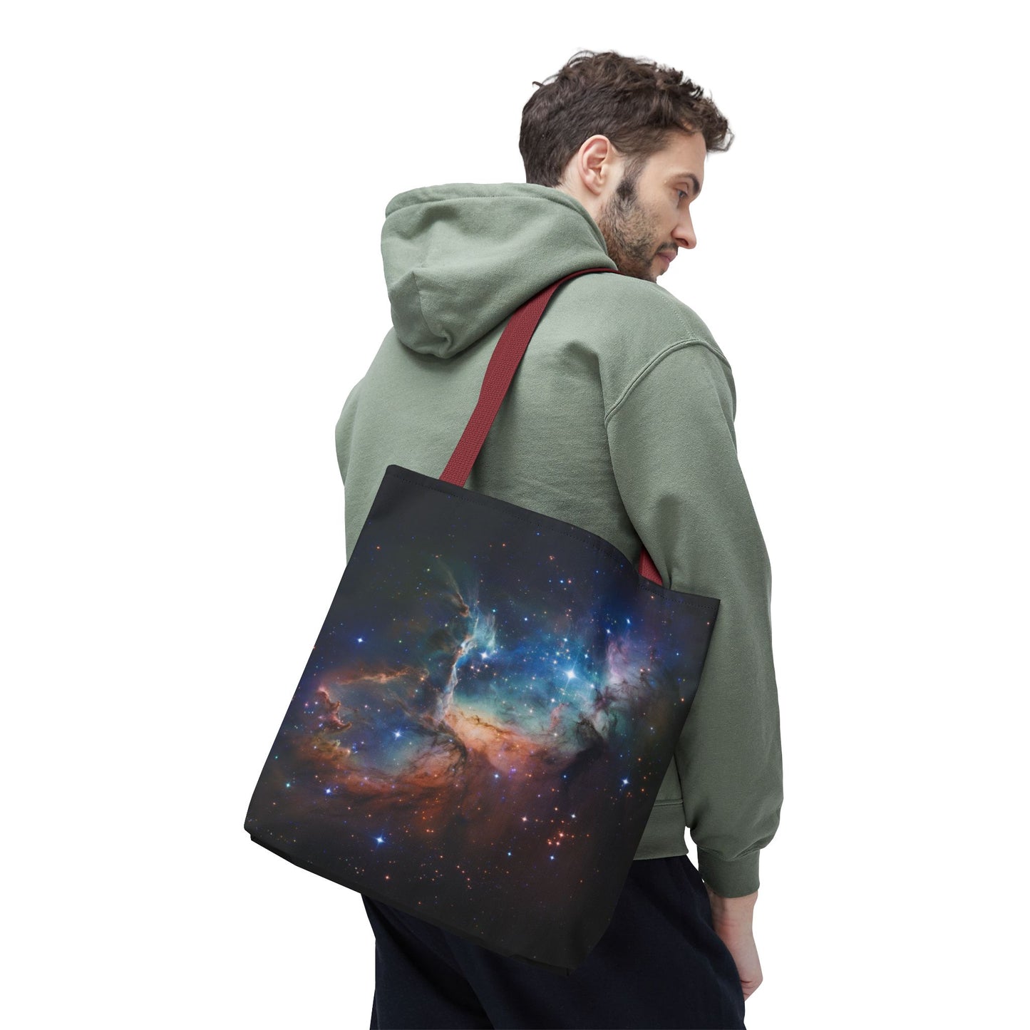 Space Galactic Tote Bag Starry Bag Reusable Tote Cosmic Bag Shopping Bag