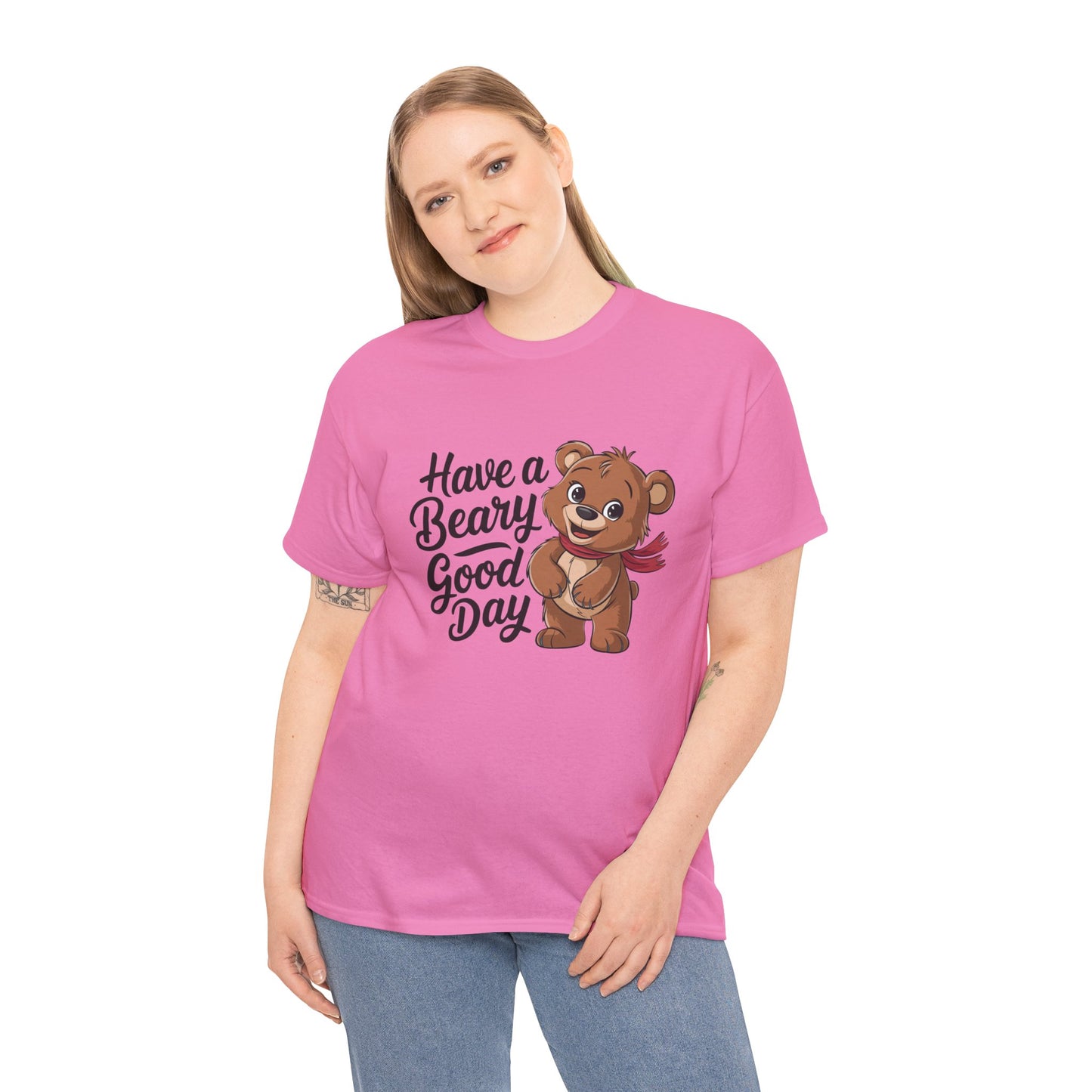 Have a Beary Good Day T-Shirt – Cute Bear Graphic Tee, Punny Animal Shirt, Funny Animal Lover Gift, Happy Positive Vibes Graphic T-Shirt