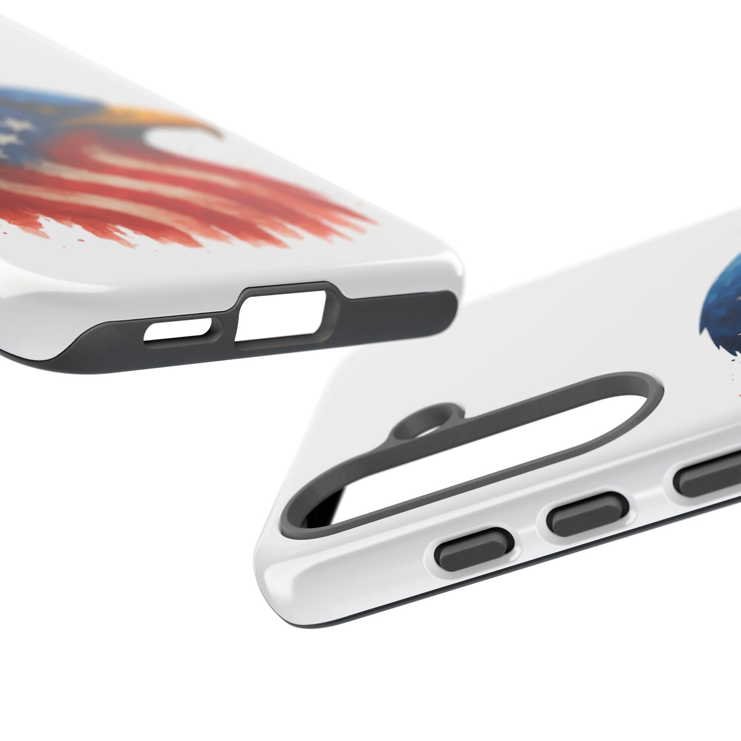 Patriotic Eagle Samsung Case - USA Flag Rugged Tough Cover, Dual-Layer Protection, Veteran and 4th of July Gift Galaxy Series