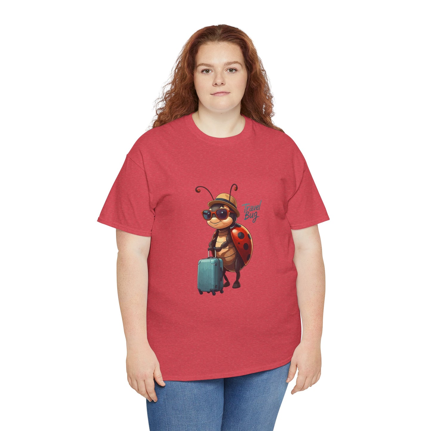 Travel Bug T-Shirt – Cute Ladybug Travel Tee | Funny Wanderlust Shirt for Travel Lovers | Unisex Graphic Tee Gift for Adventurers