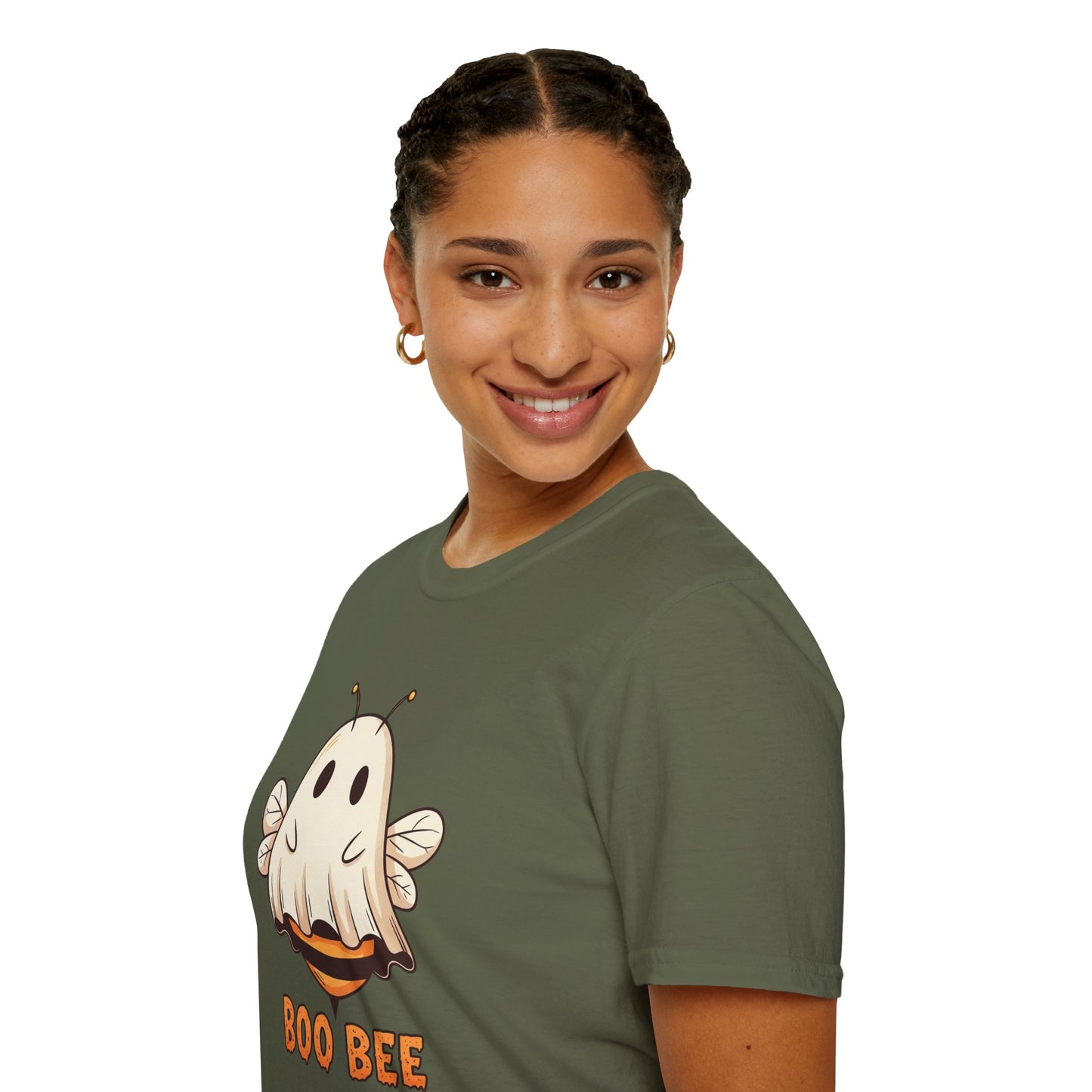Funny Boo Bee Halloween Shirt – Cute Ghost Bee Costume Tee, Spooky Season Pun Shirt, Bee Lover Gift, Fall T-Shirt, Unisex Sizes