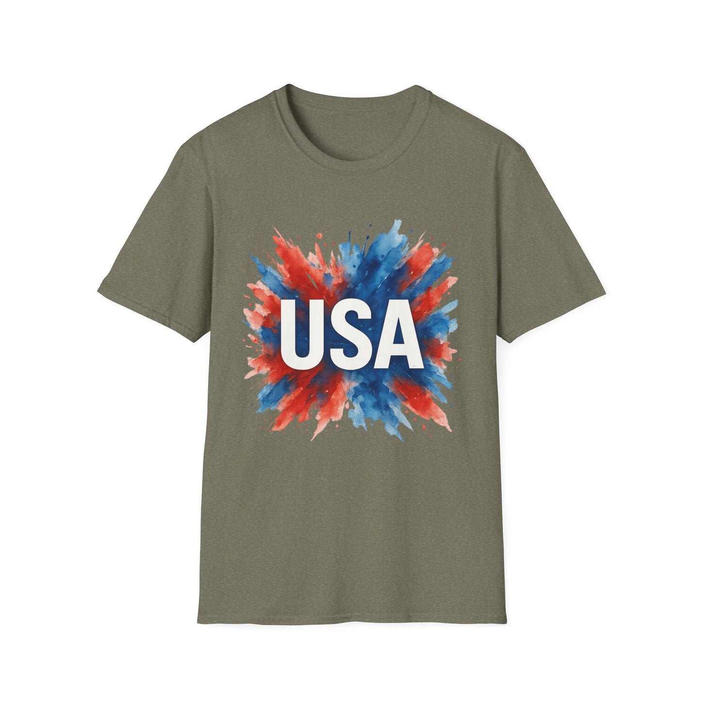 Watercolor USA T-Shirt Unisex | Red White Blue Shirt | Patriotic Graphic Tee | July 4th Shirt | Independence Day Tee | American Flag Shirt
