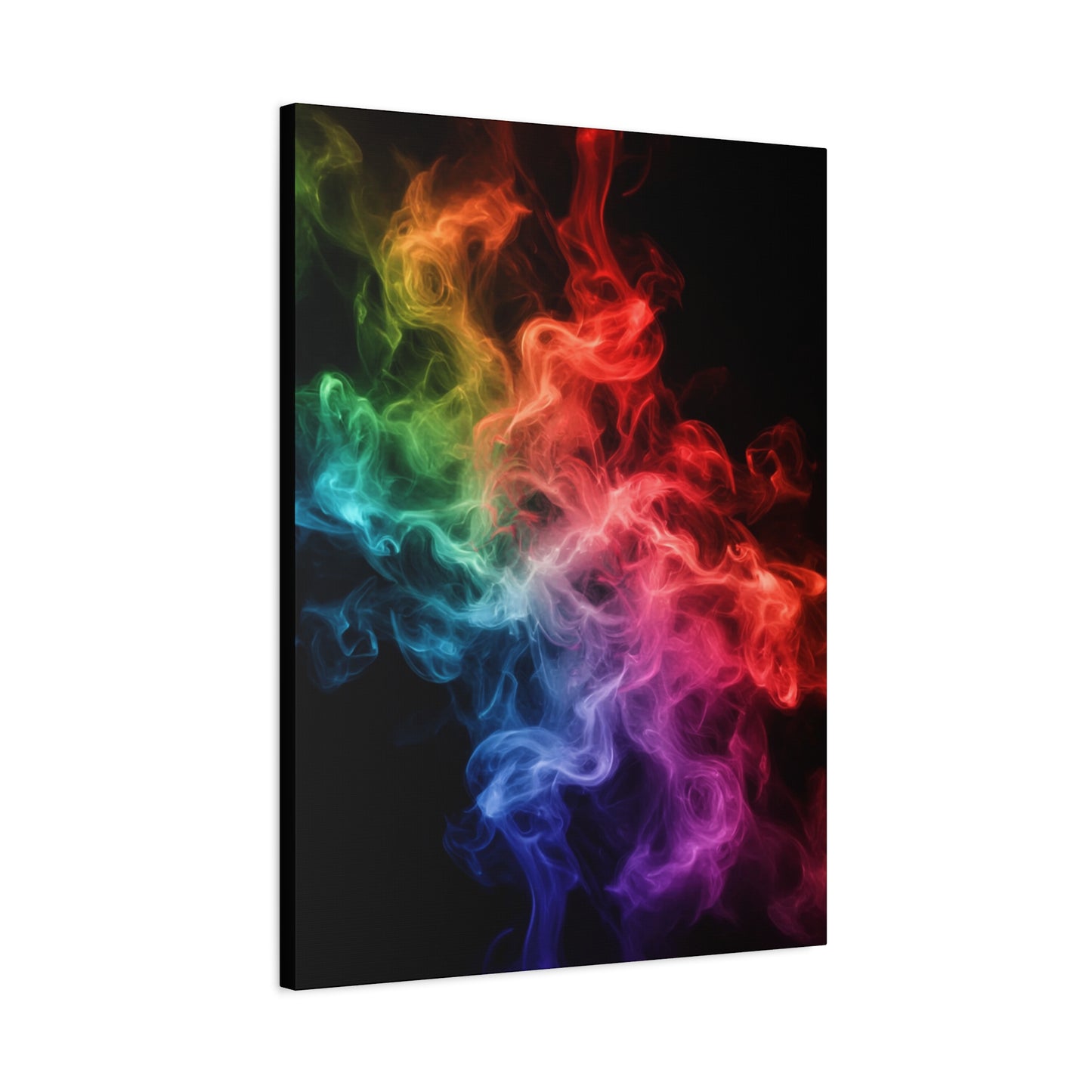 Canvas Wall Art Colorful Smoke Streak
