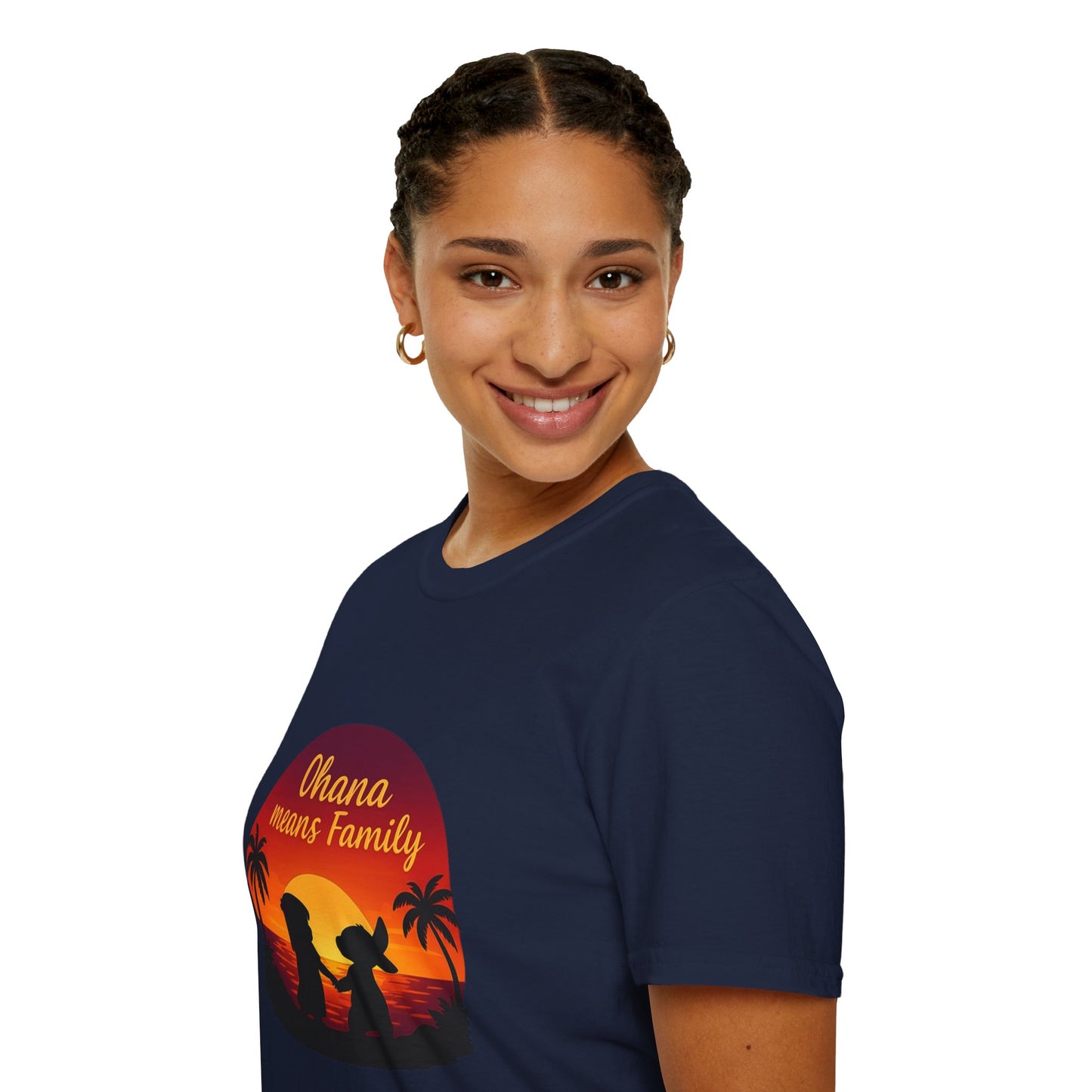 Ohana Means Family Shirt - Cute Sunset Graphic Tee, Hawaiian Family Quote Shirt, Family Inspired T-Shirt, Matching Vacation Outfit