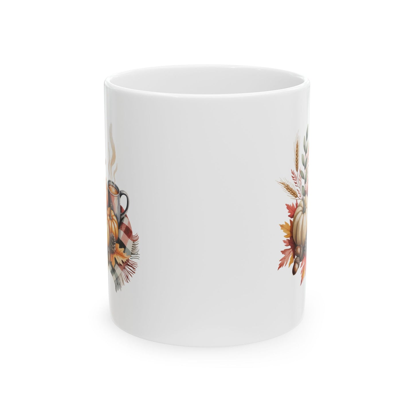 Autumn Harvest Ceramic Mug - Perfect for Fall Coffee Lovers, Pumpkin Spice, Thanksgiving, Cozy Home Decor, Gift for Friends