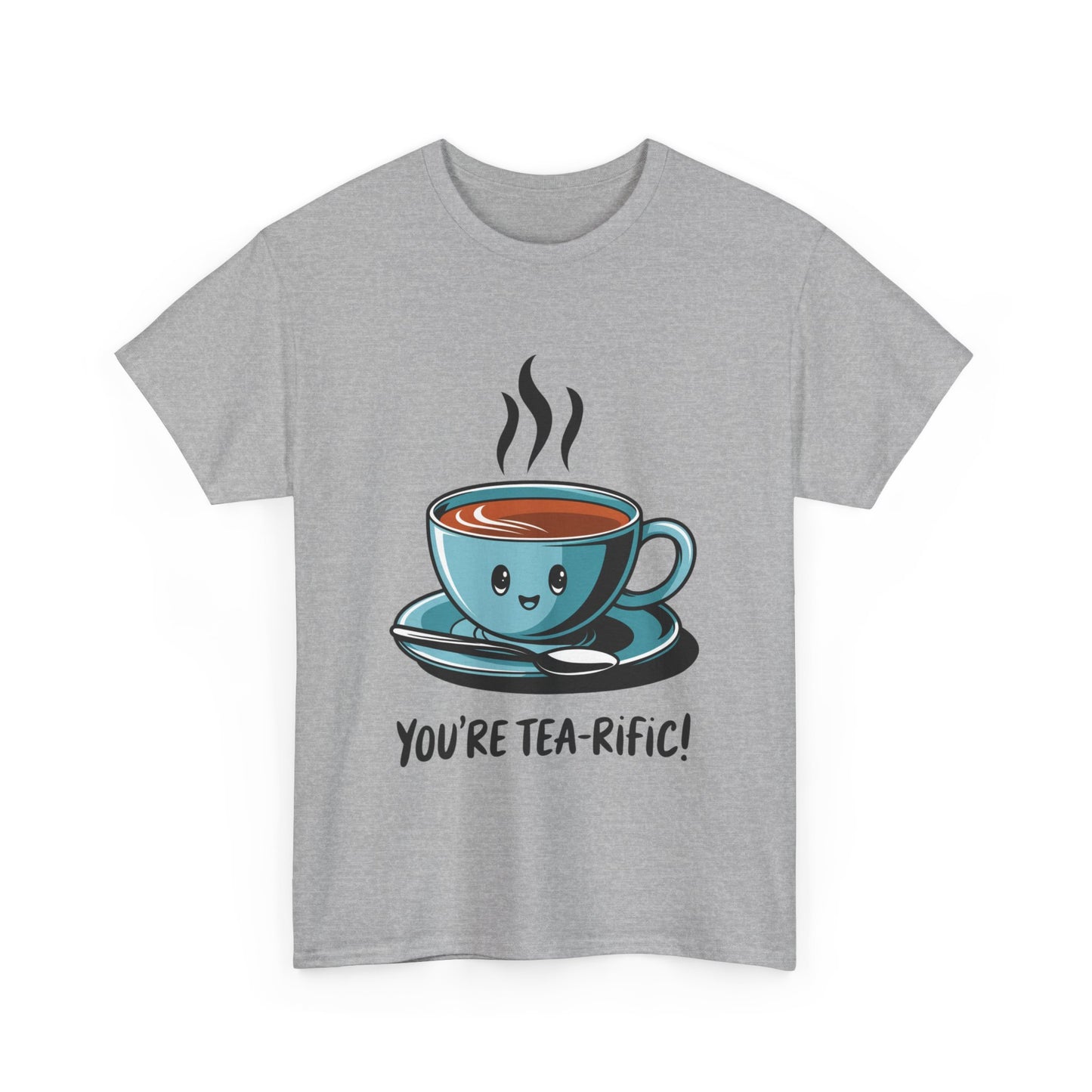 You’re Tea-Rific! Cute Tea Pun T-Shirt for Tea Lovers - Funny Gift, Kawaii Cup Graphic Tee - Unisex Soft Cotton Shirt