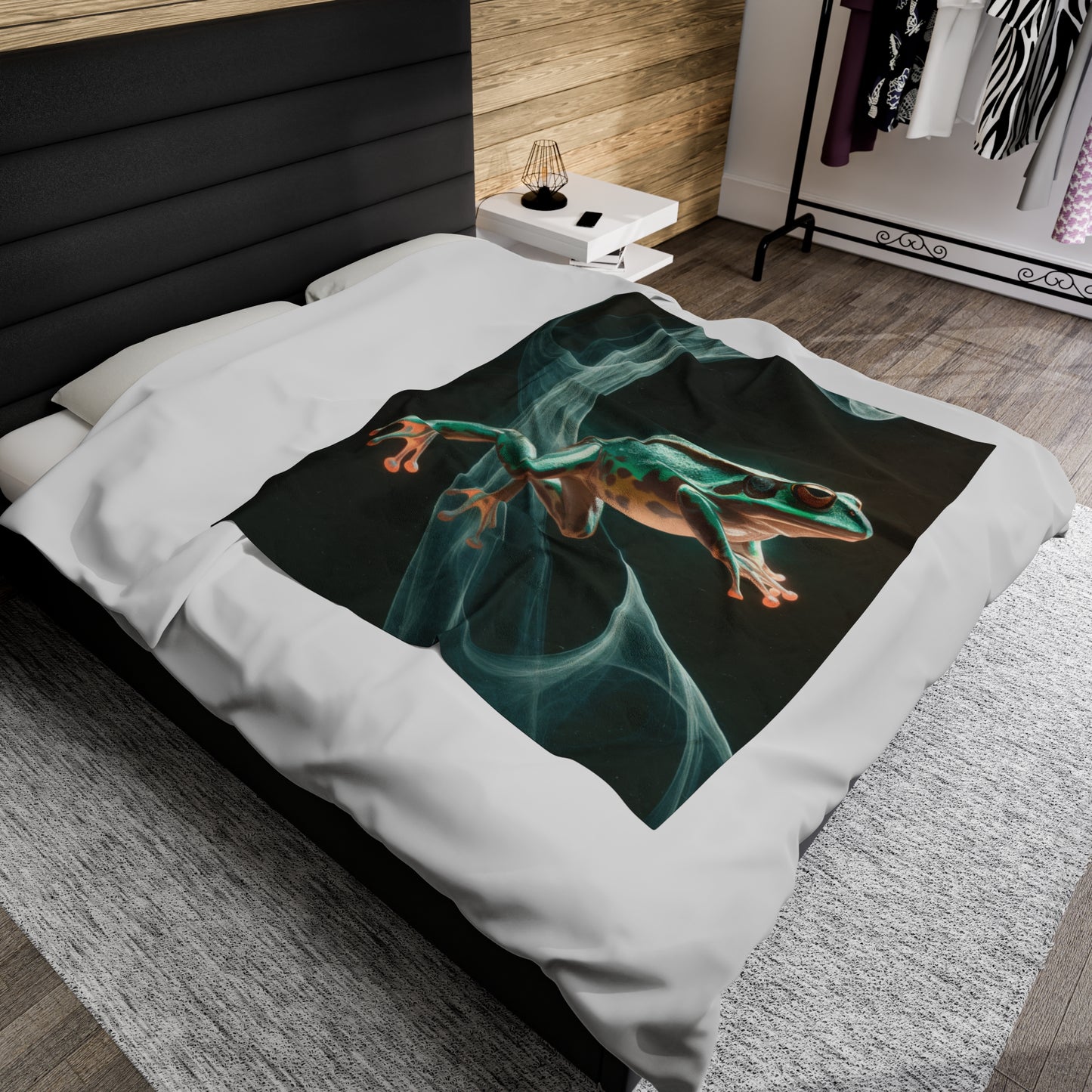Plush Blanket - Fun Frog Design