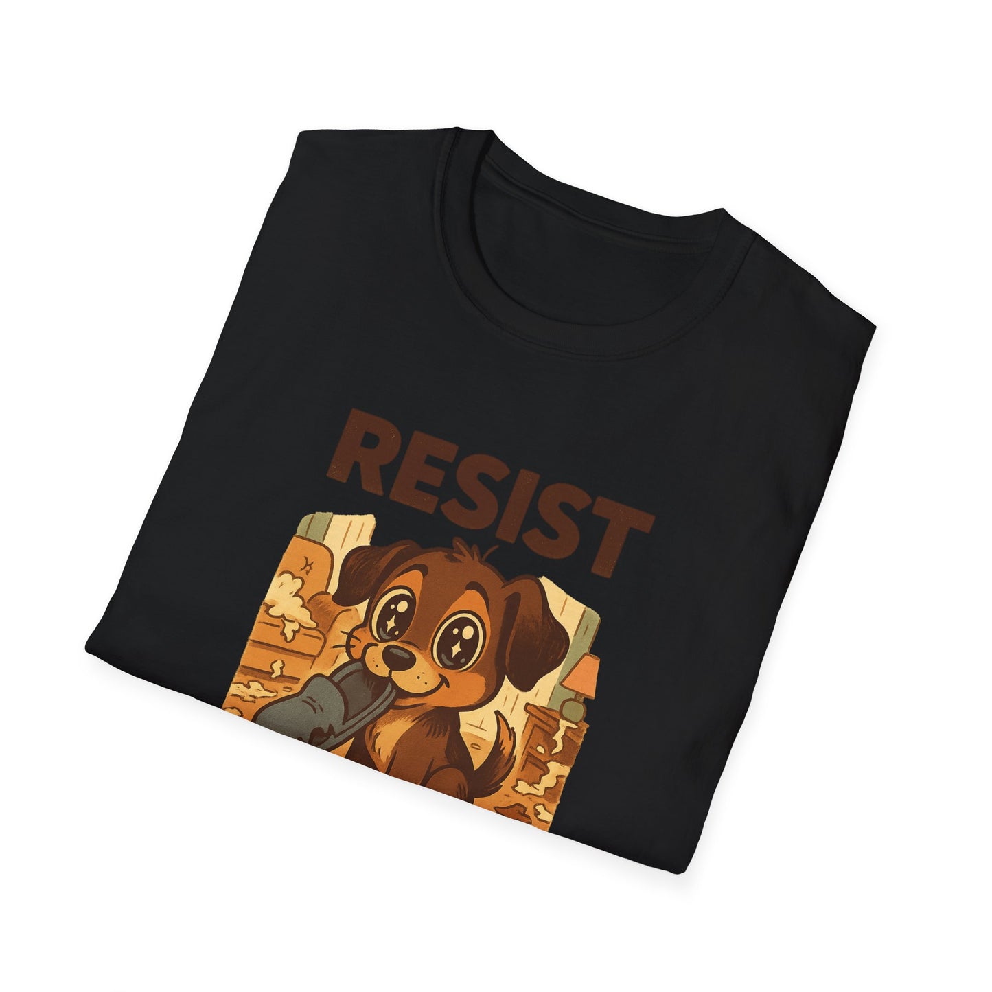 Resist the Puppy Eyes Dog Tee - Cute Puppy Eyes Graphic T-Shirt for Dog Lovers, Funny Pet Gift Shirt, Unisex Animal Lover Tee