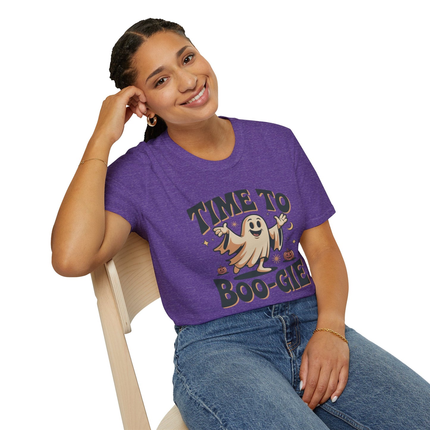 Time To Boo-gie Ghost Dance Halloween T-Shirt • Retro Spooky Ghost Tee • Funny Boo-gie Costume Tee • Spooky Season Graphic Shirt