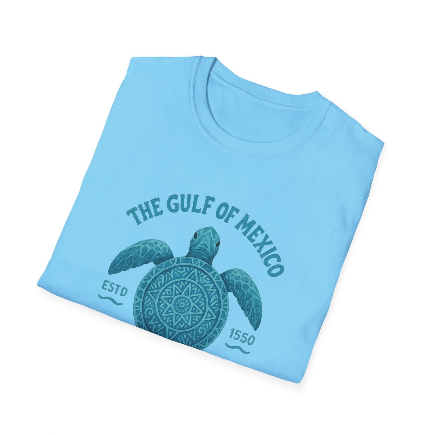 Gulf of Mexico Watercolor Sea Turtle T-Shirt - Ocean Wildlife Tee - Nature Lover Gift - Summer Beach Top - Coastal Art Graphic Tee
