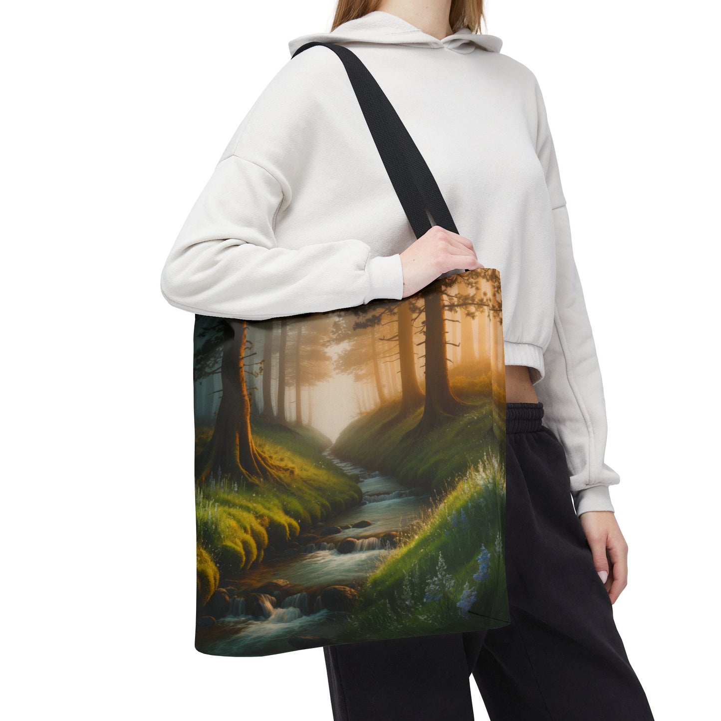 Nature Stream Tote Bag Shopping Bag Reusable Tote Nature Bag