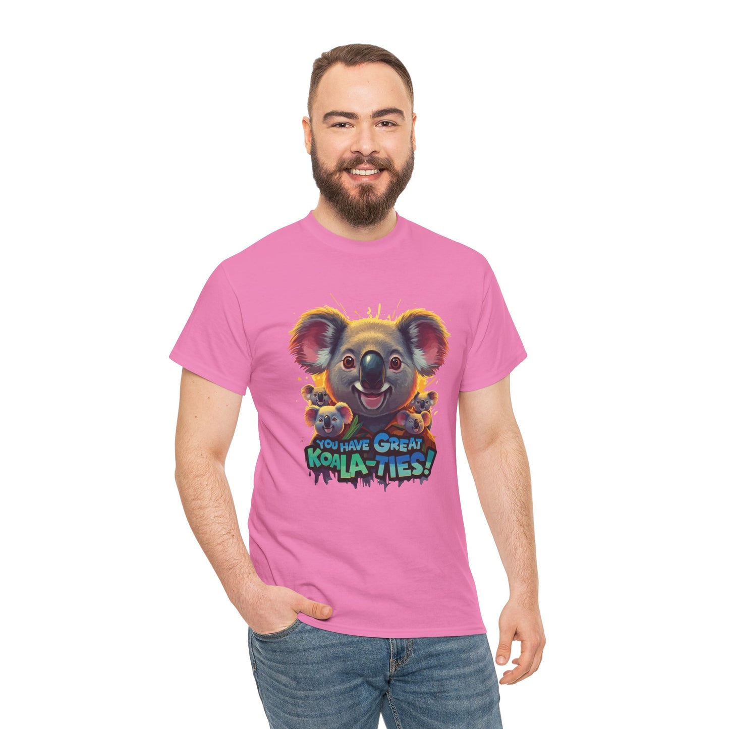 You Have Great Koala‑ties Tee – Cute Koala Pun T‑Shirt, Animal Lover Gift, Funny Wildlife Graphic, Unisex Casual Tee