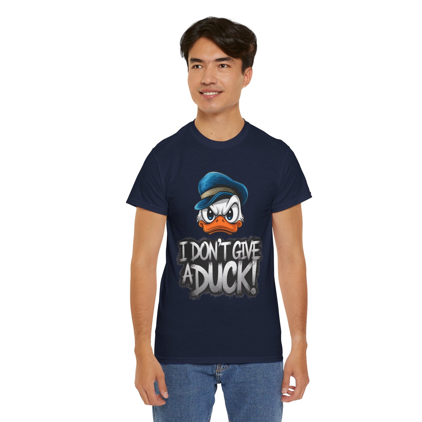 I Don’t Give a Duck Shirt – Funny Grumpy Duck Tee – Sarcastic Animal Graphic Shirt – Unisex Gift for Duck Lovers & Meme Fans