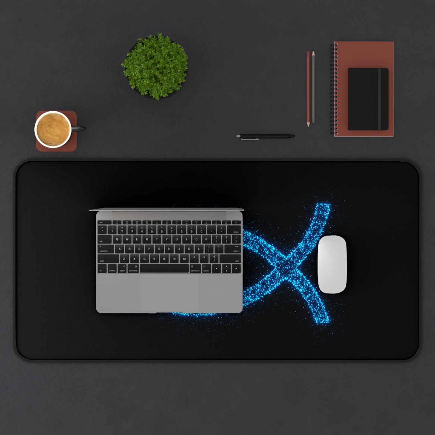 Inspirational Fish Design Desk Mat - Office Decor for Faith & Inspiration