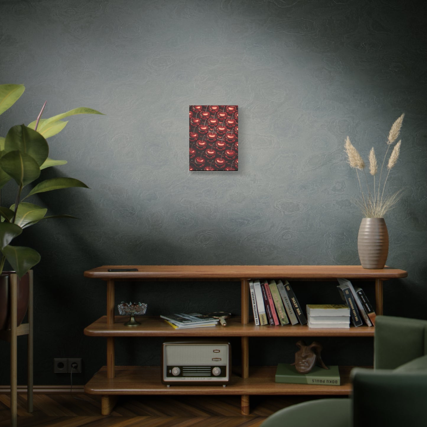 Canvas Wall Art - Colorful Shiny Cherries