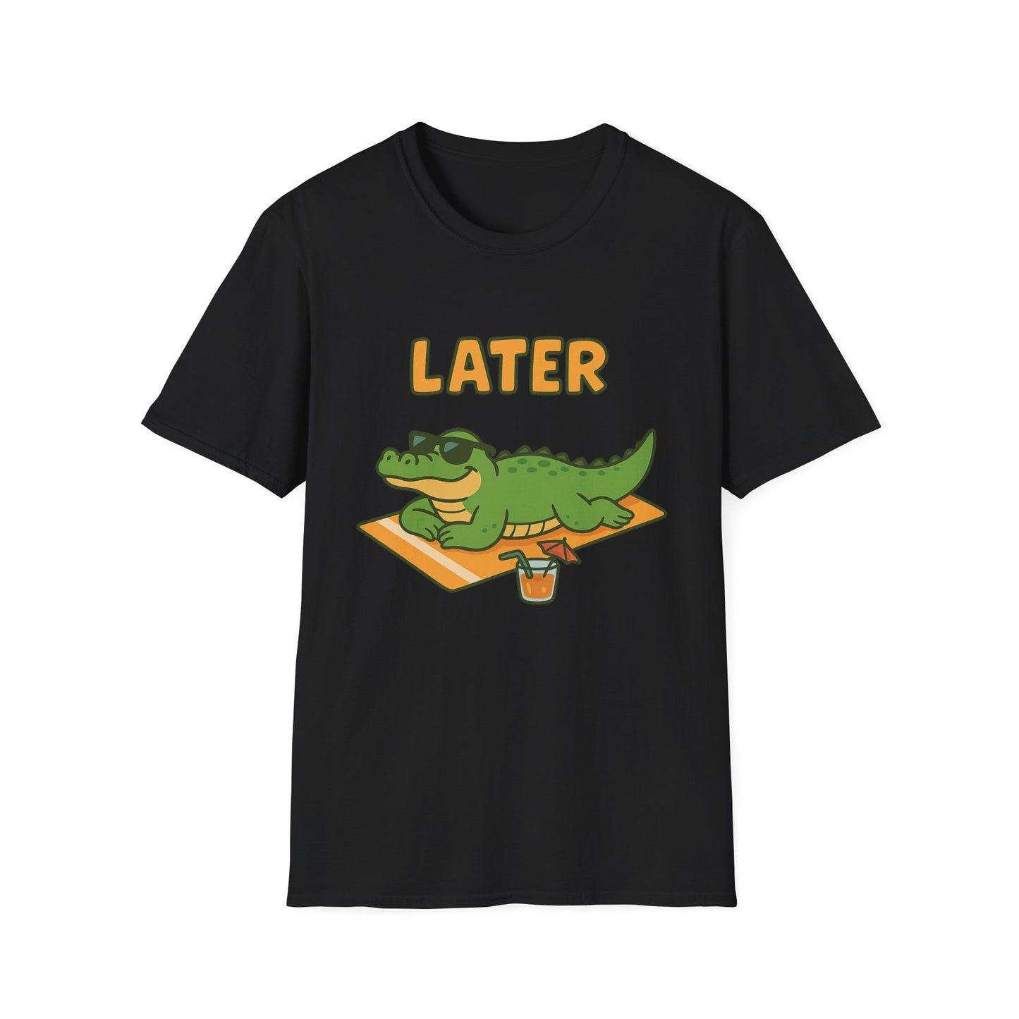 Later Gator Graphic Tee - Funny Alligator T-Shirt | Funny Summer Shirt | Trendy Animal Tee | Cute Gator Gift | Y2K Retro Humor Tee