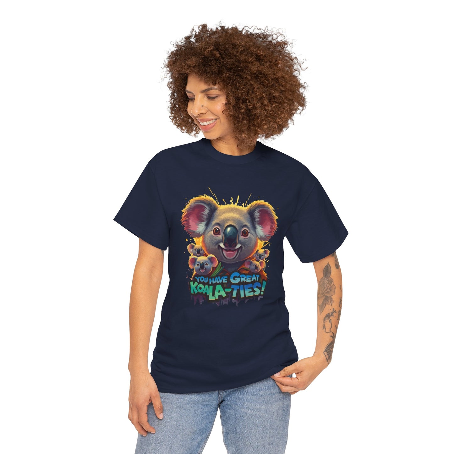 You Have Great Koala‑ties Tee – Cute Koala Pun T‑Shirt, Animal Lover Gift, Funny Wildlife Graphic, Unisex Casual Tee