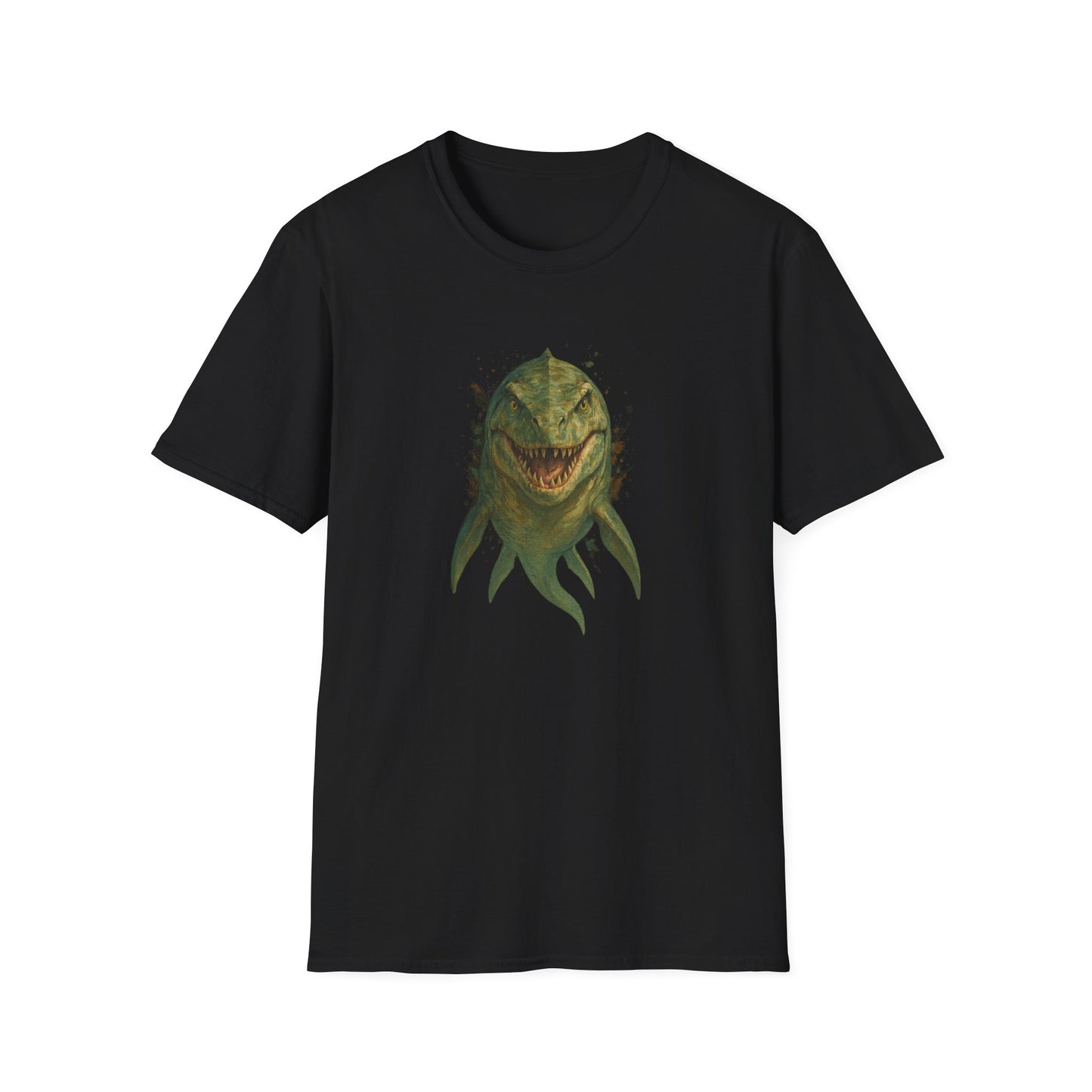 Watercolor Mosasaurus T-Shirt | Prehistoric Sea Dinosaur Tee | Fossil Lover Gift | Unisex Cotton Graphic Shirt Jurassic Tee