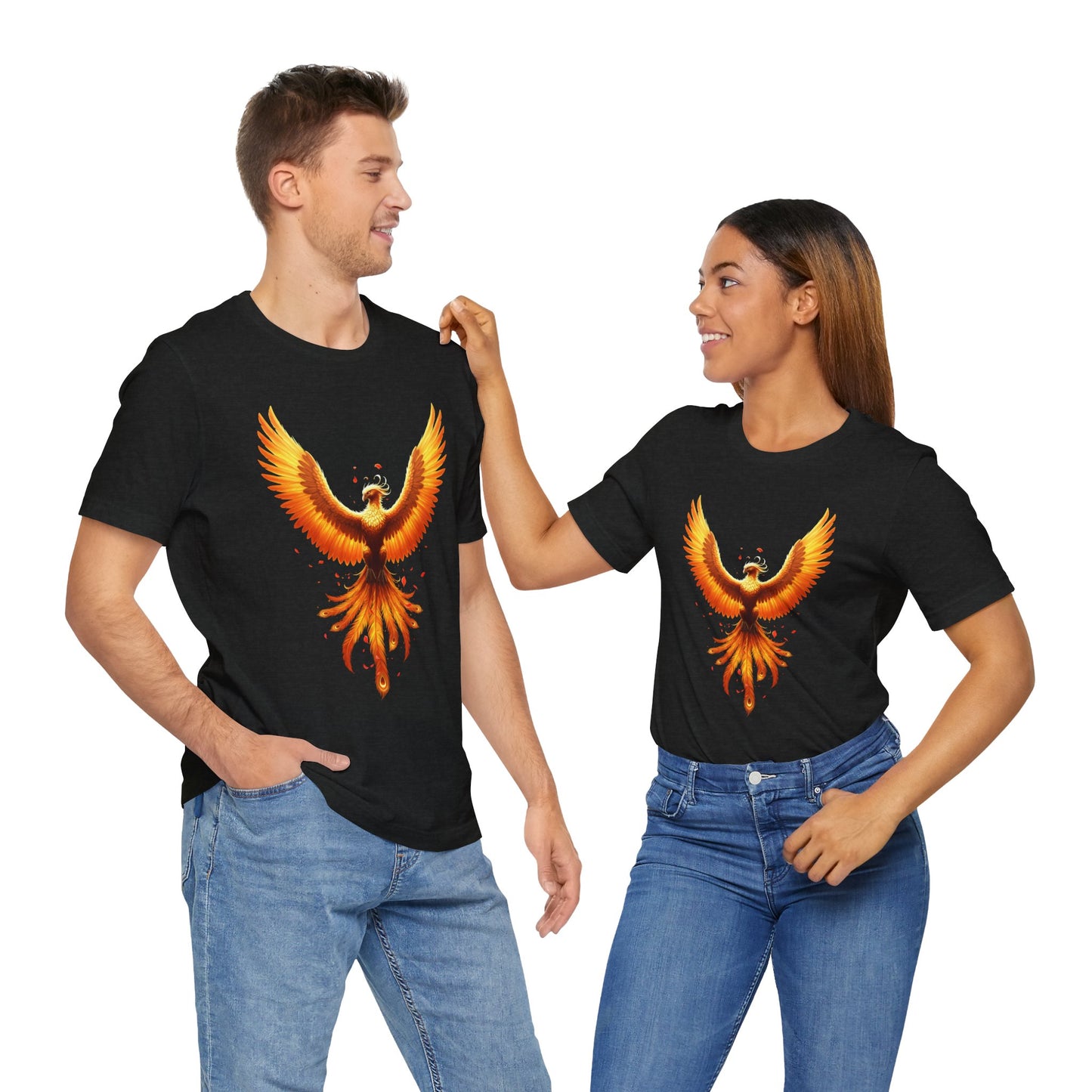 Phoenix Rising Shirt • Fiery Phoenix Graphic Tee • Rebirth Transformation Myth Shirt • Firebird Art Tee • Unisex Gift Tee XS‑5XL