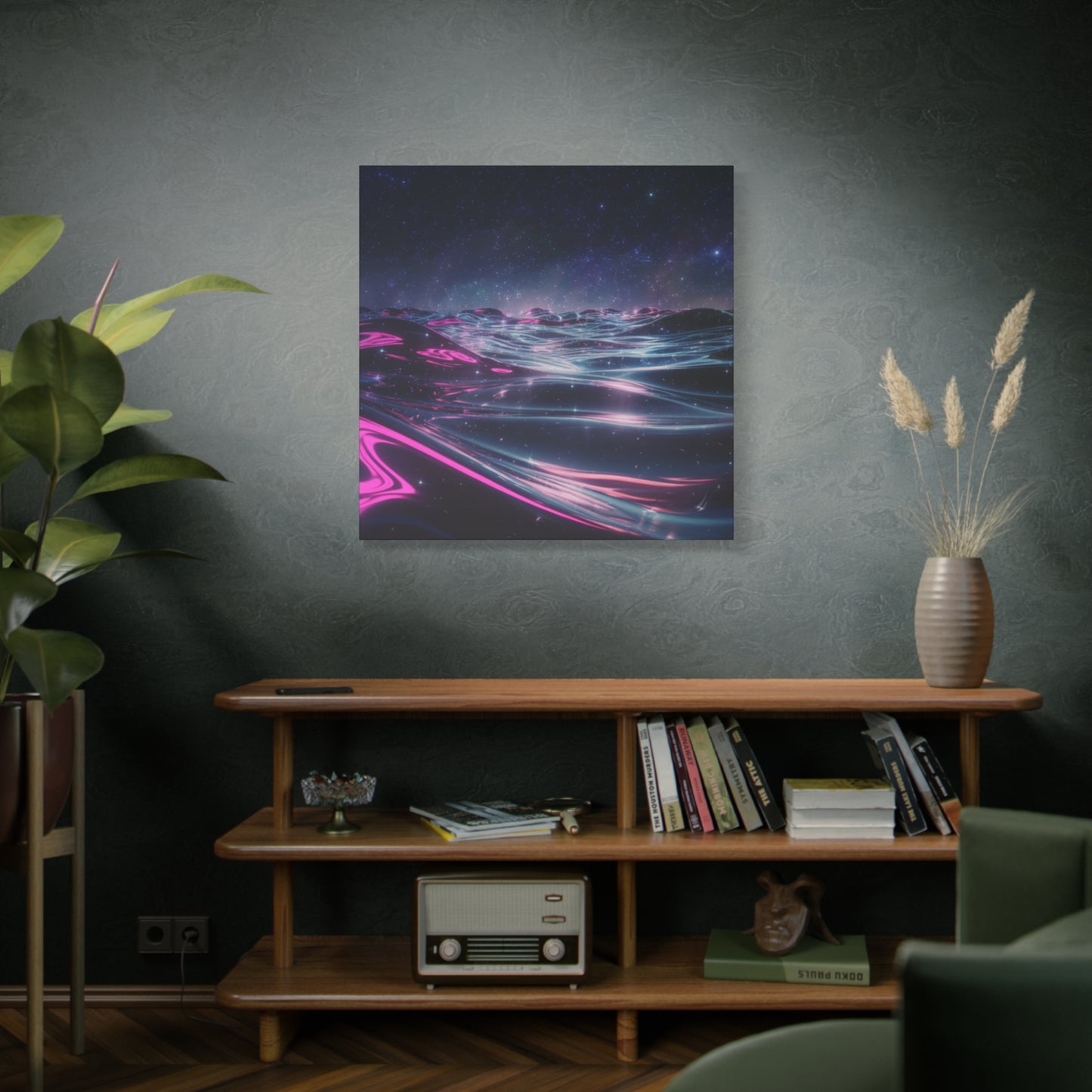 Canvas Print - Galactic Ocean under Night Sky Design