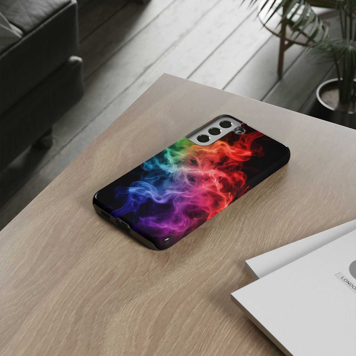 Samsung Galaxy Tough Case with Colorful Smoke Design
