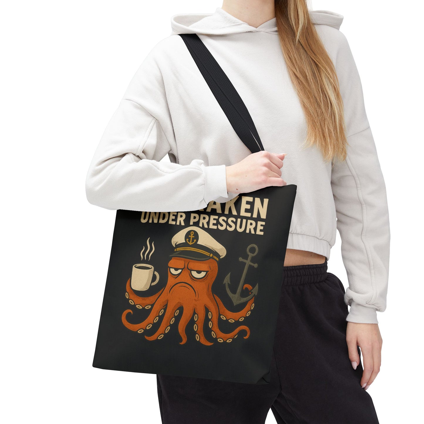 Stressed Octopus Tote Bag Nautical Bag Beach Tote Ocean Reusable Bag Seaside