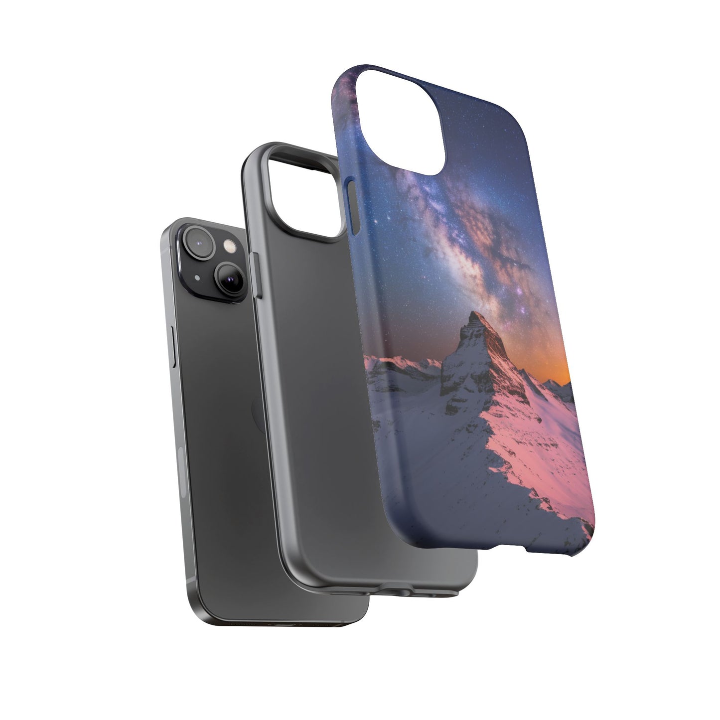 iPhone Case Mountain Top and Milky Way Nature Phone Case Unique Gift