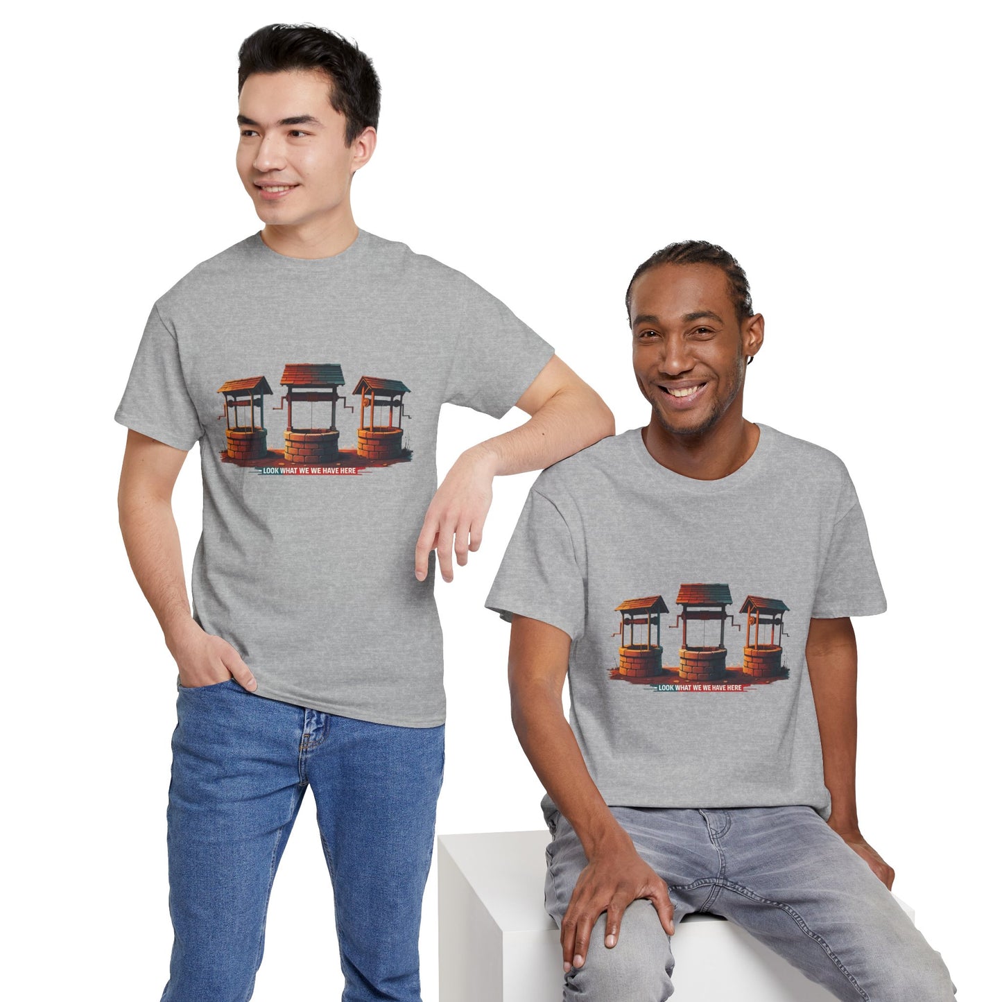 Funny “Well Well Well” T-Shirt • Pun Graphic Tee with Wishing Wells • Retro Vintage Humor Shirt • Gift for Pun Lovers & Joke Fans