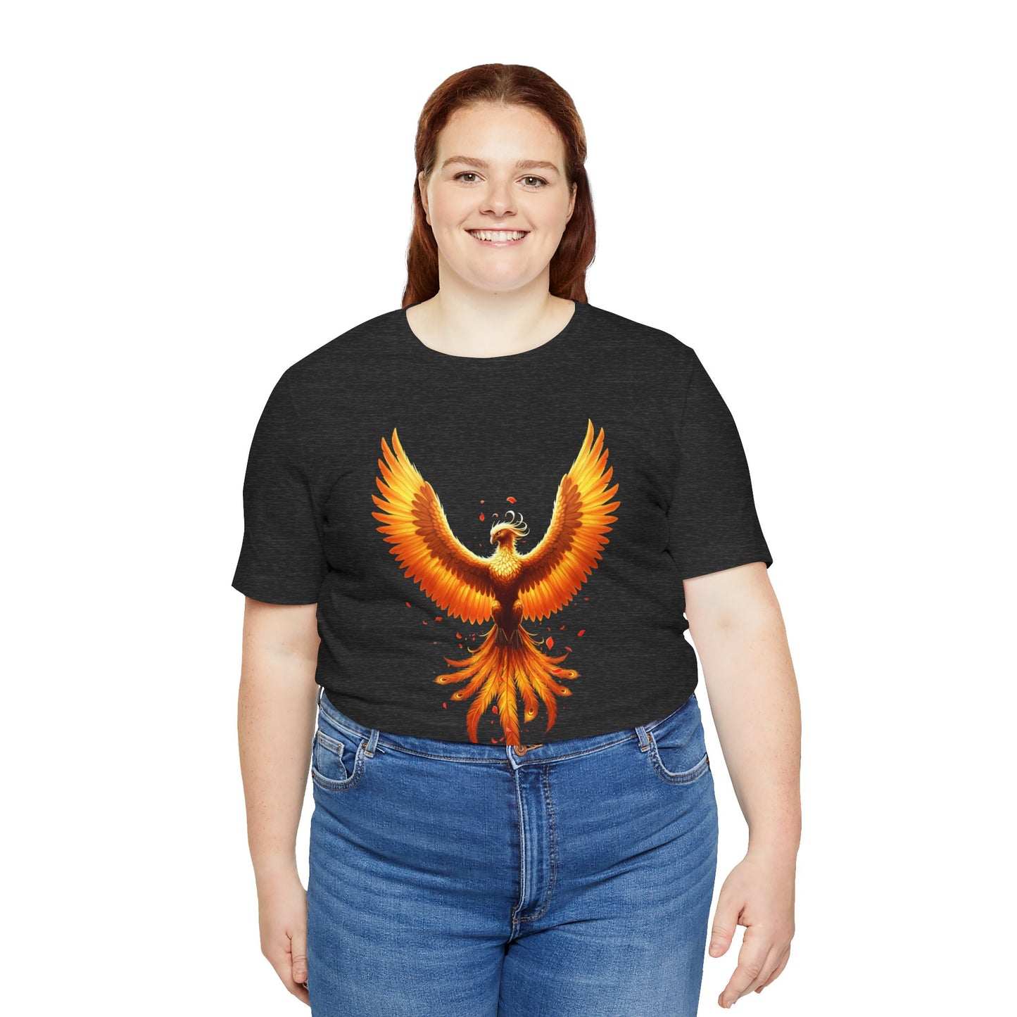 Phoenix Rising Shirt • Fiery Phoenix Graphic Tee • Rebirth Transformation Myth Shirt • Firebird Art Tee • Unisex Gift Tee XS‑5XL