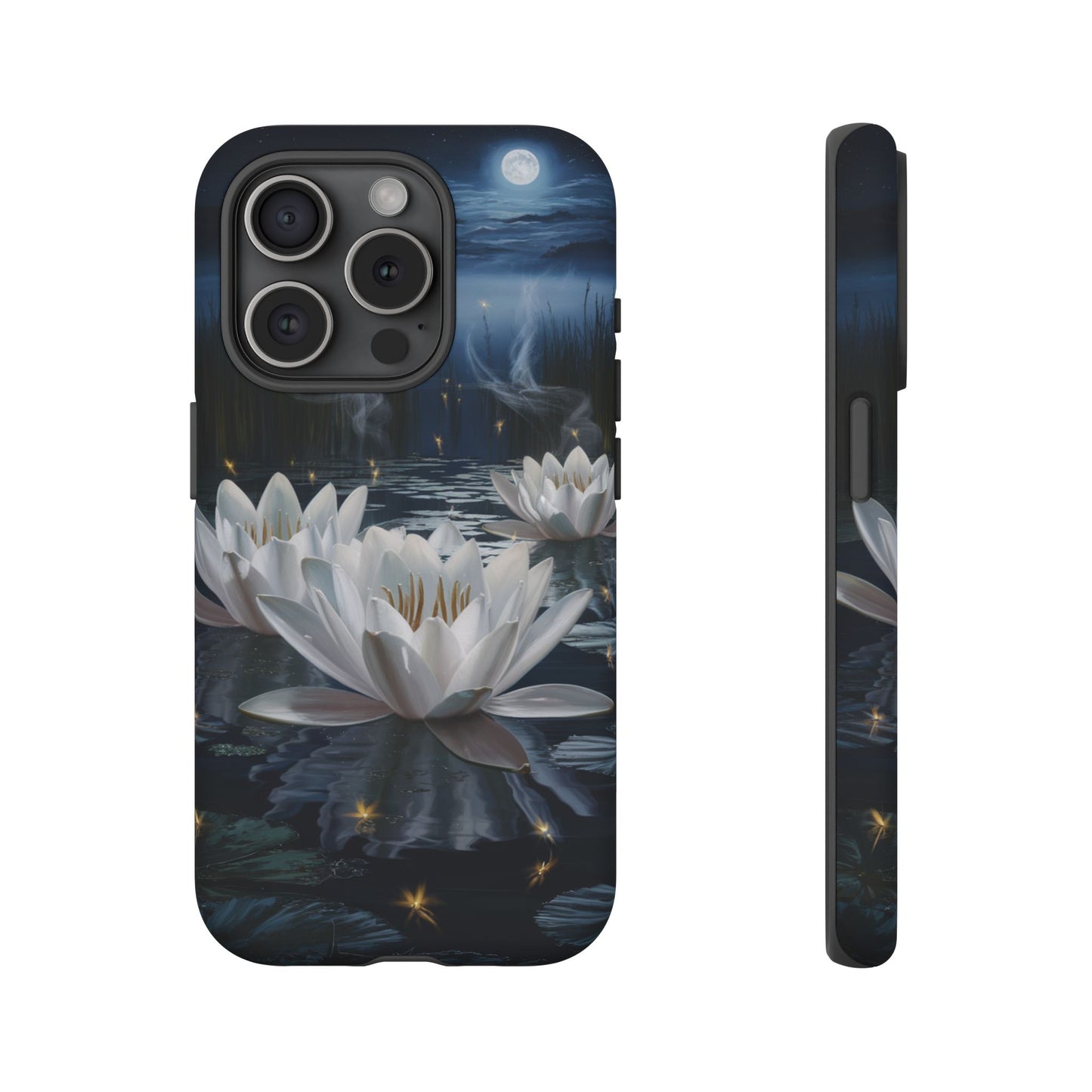 iPhone Case - Water Lilies Moonlight Design