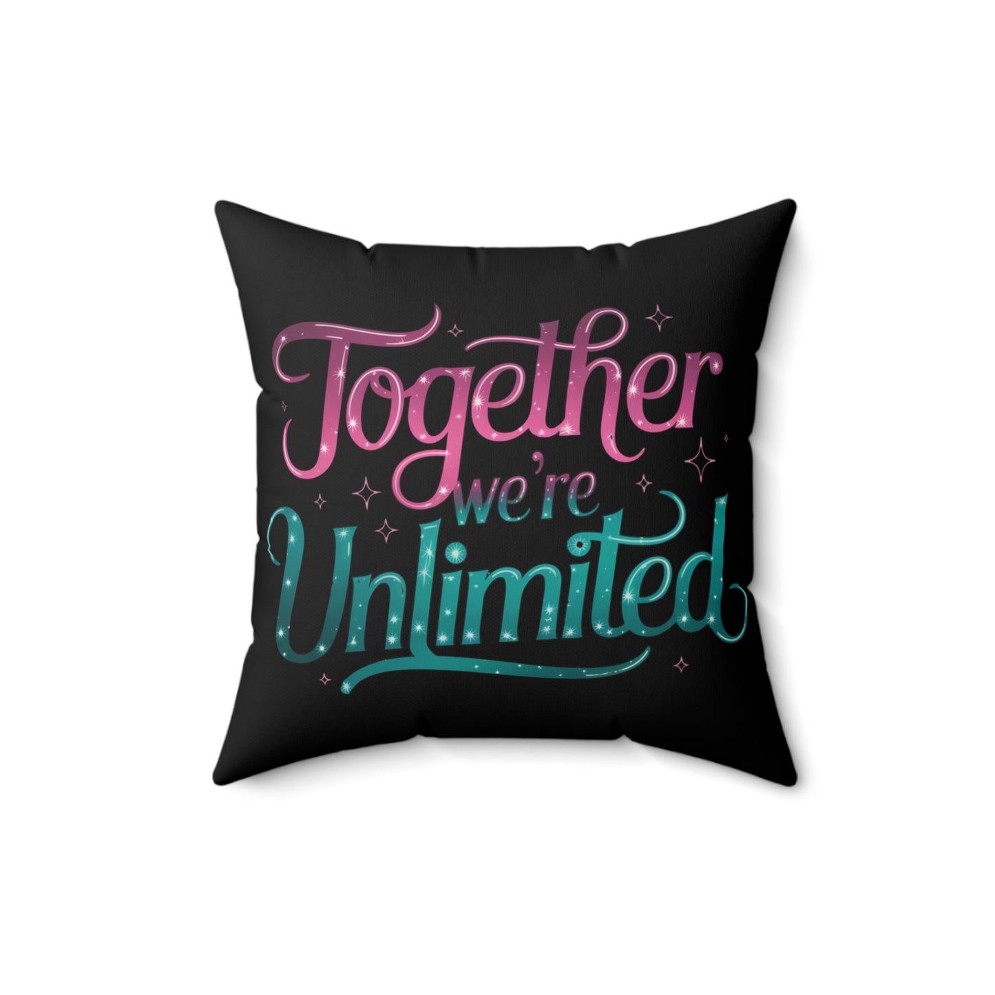 Pillow Musical Quote 'Together We're Unlimited' Musical Decor Home Decor Musical Throw Pillow